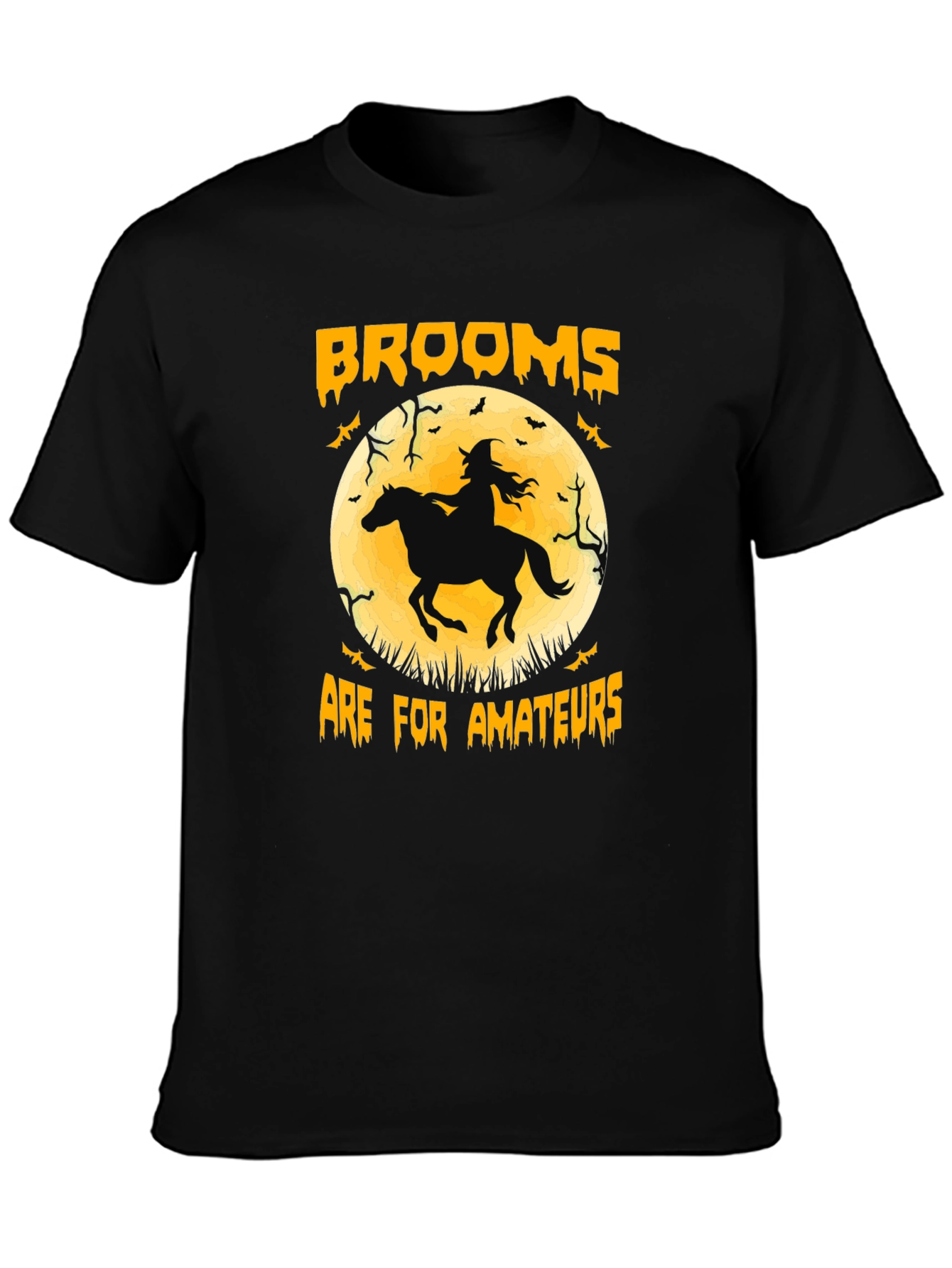 Brooms Are For Amateurs Halloween T-Shirt