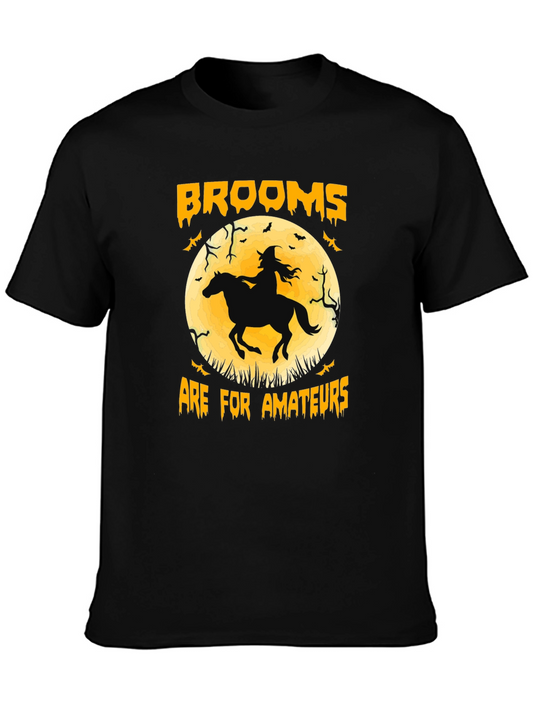 Brooms Are For Amateurs Halloween T-Shirt