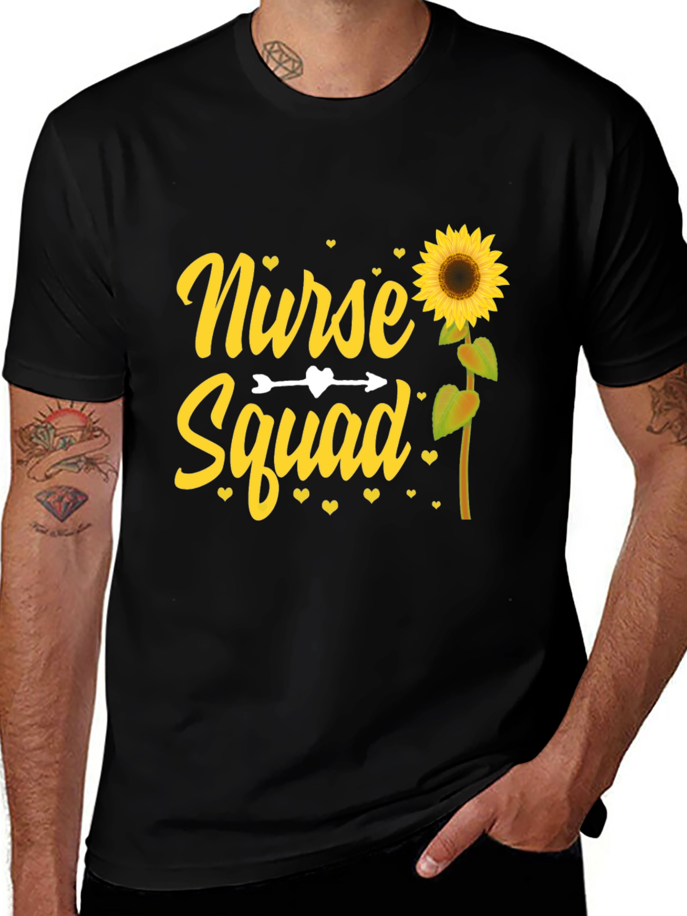 Nurse Squad Sunflower Tee