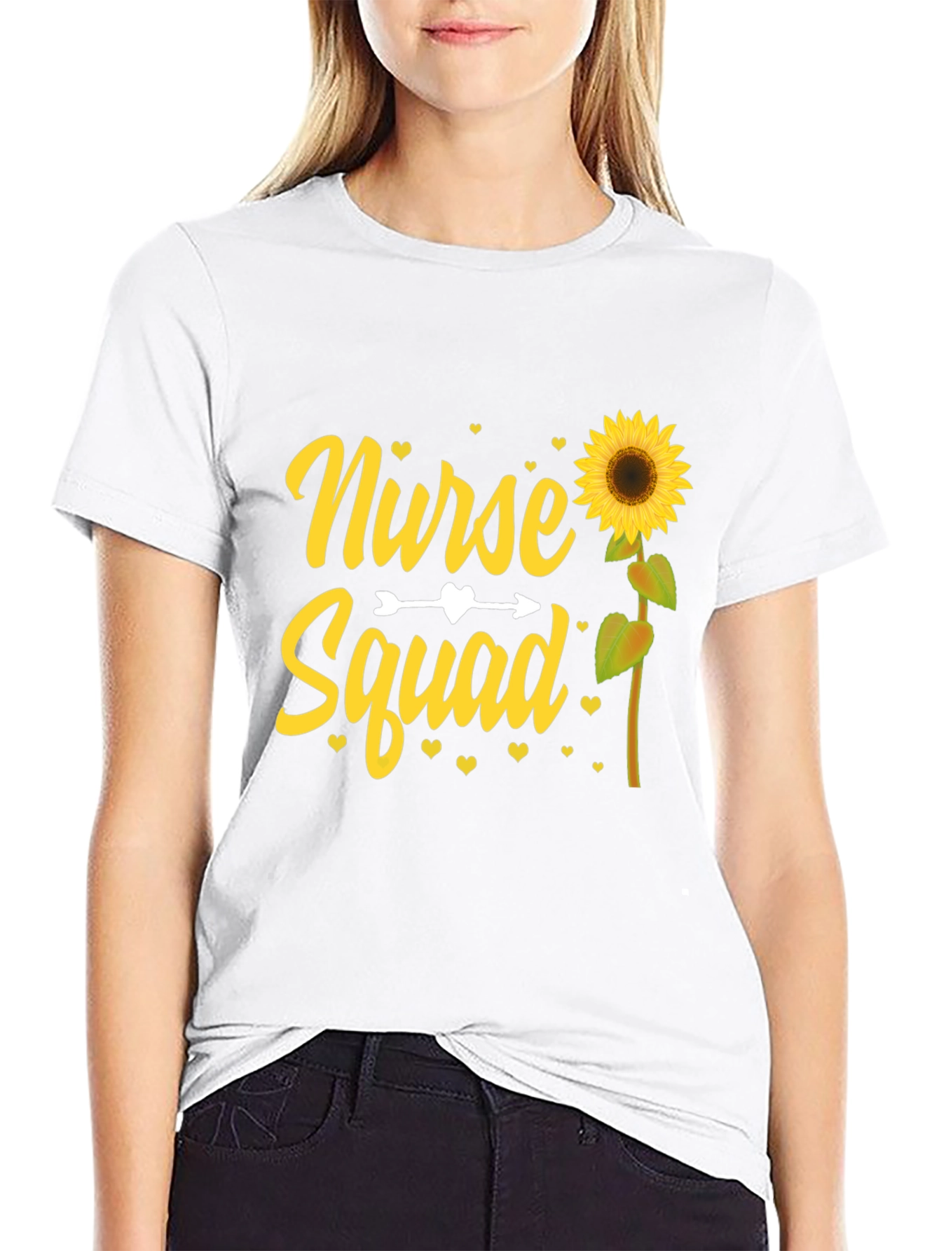 Nurse Squad Sunflower Tee