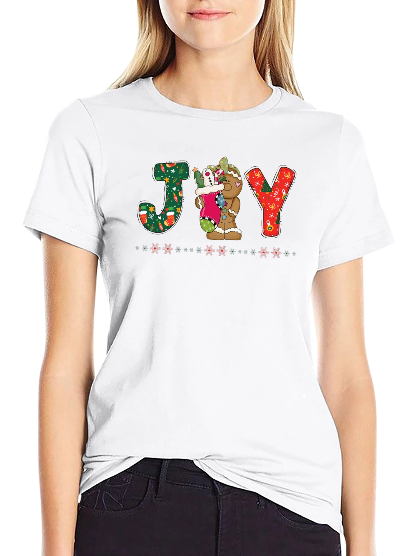 Festive JOY Christmas Graphic Tee