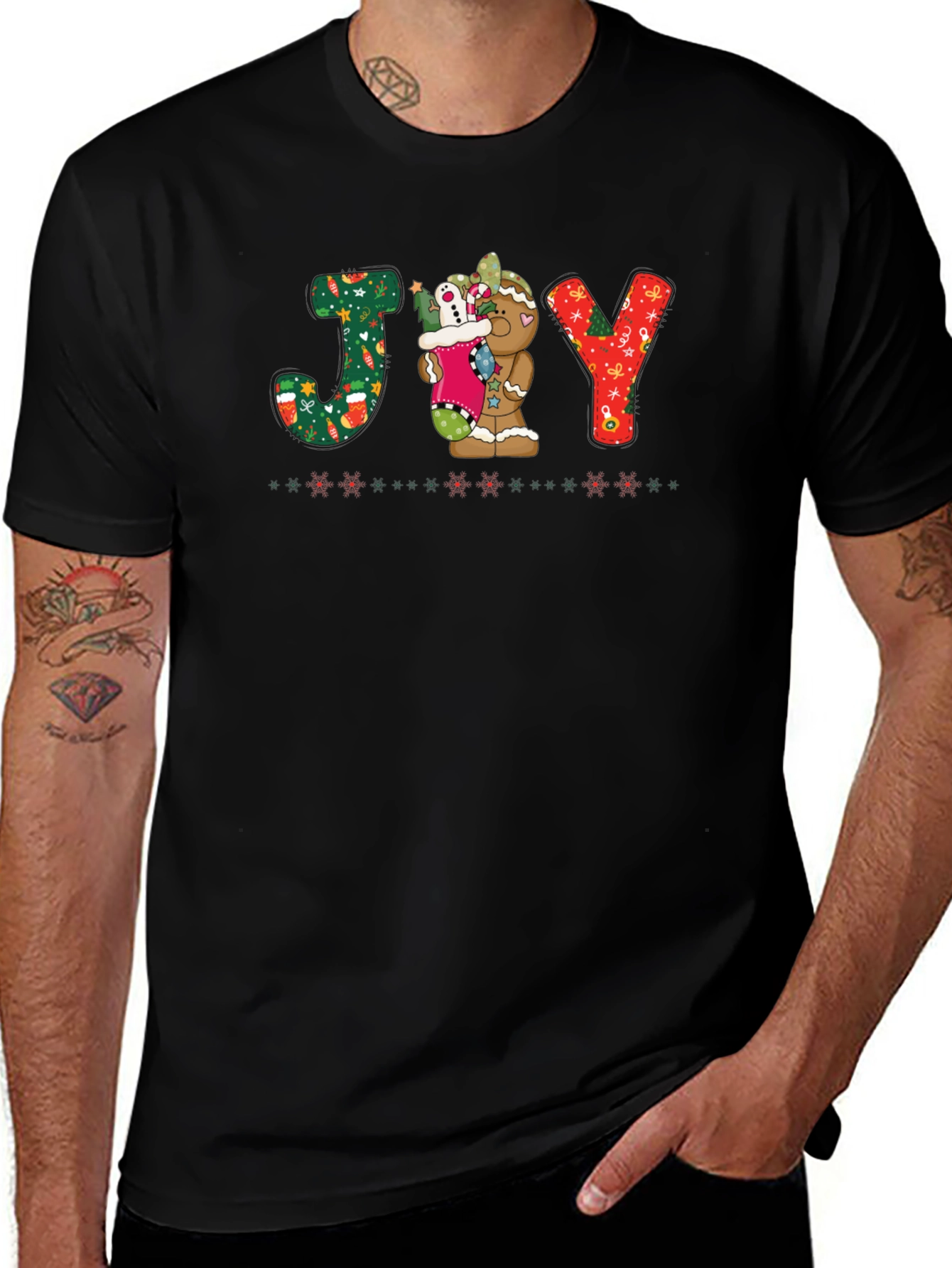 Festive JOY Christmas Graphic Tee