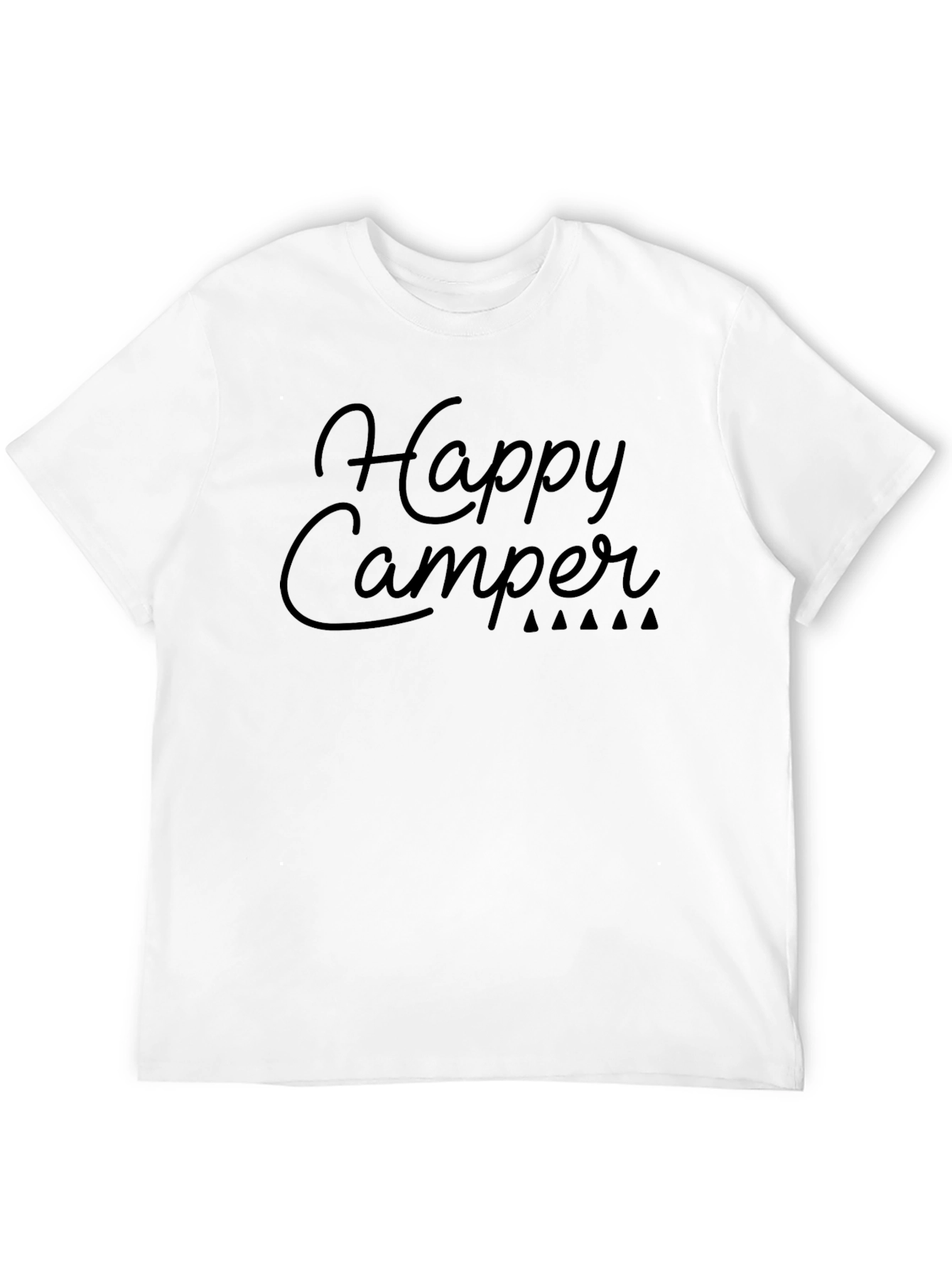 Happy Camper Black T-Shirt