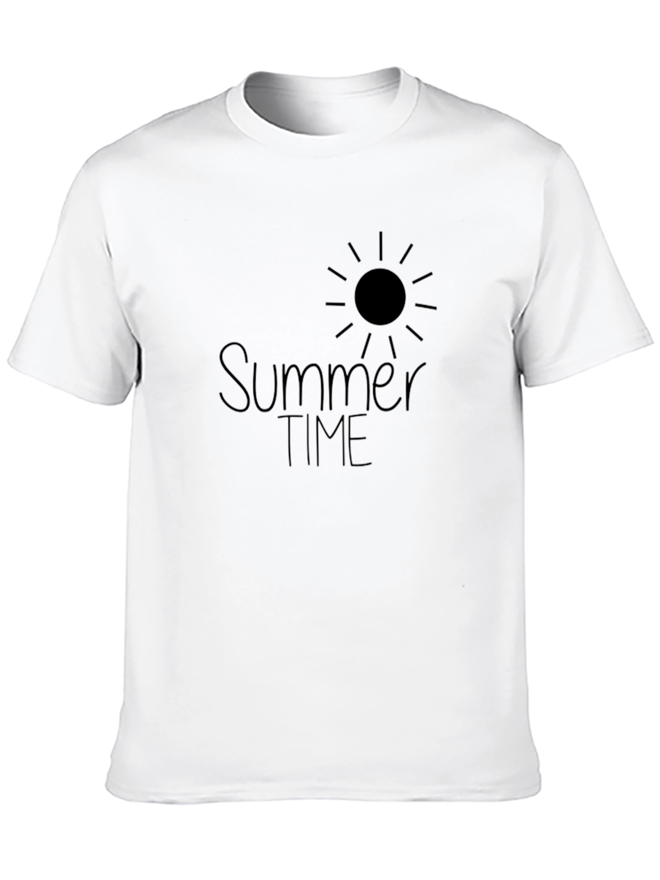 Summer Time Black Graphic Tee