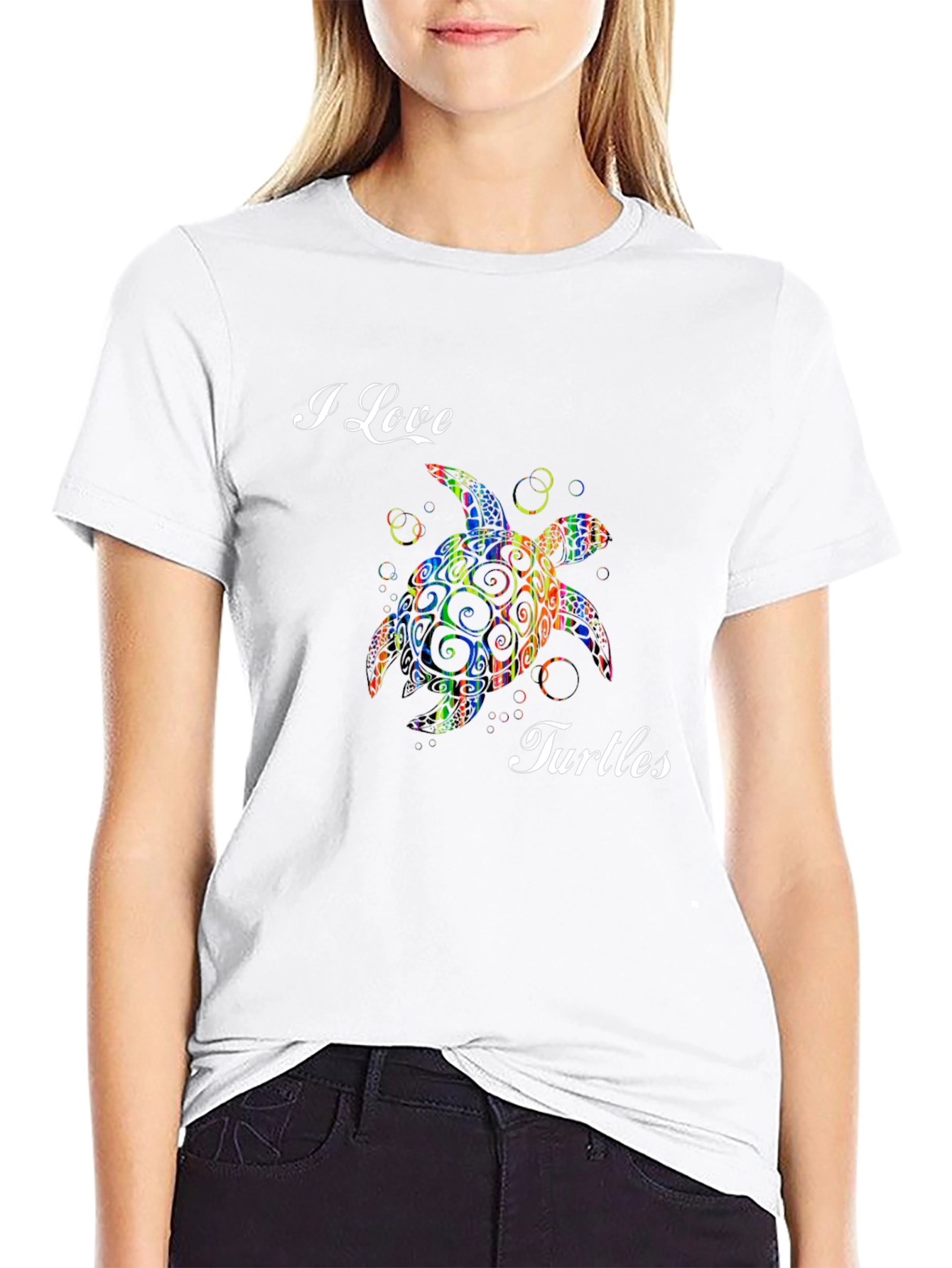 I Love Turtles Graphic Tee