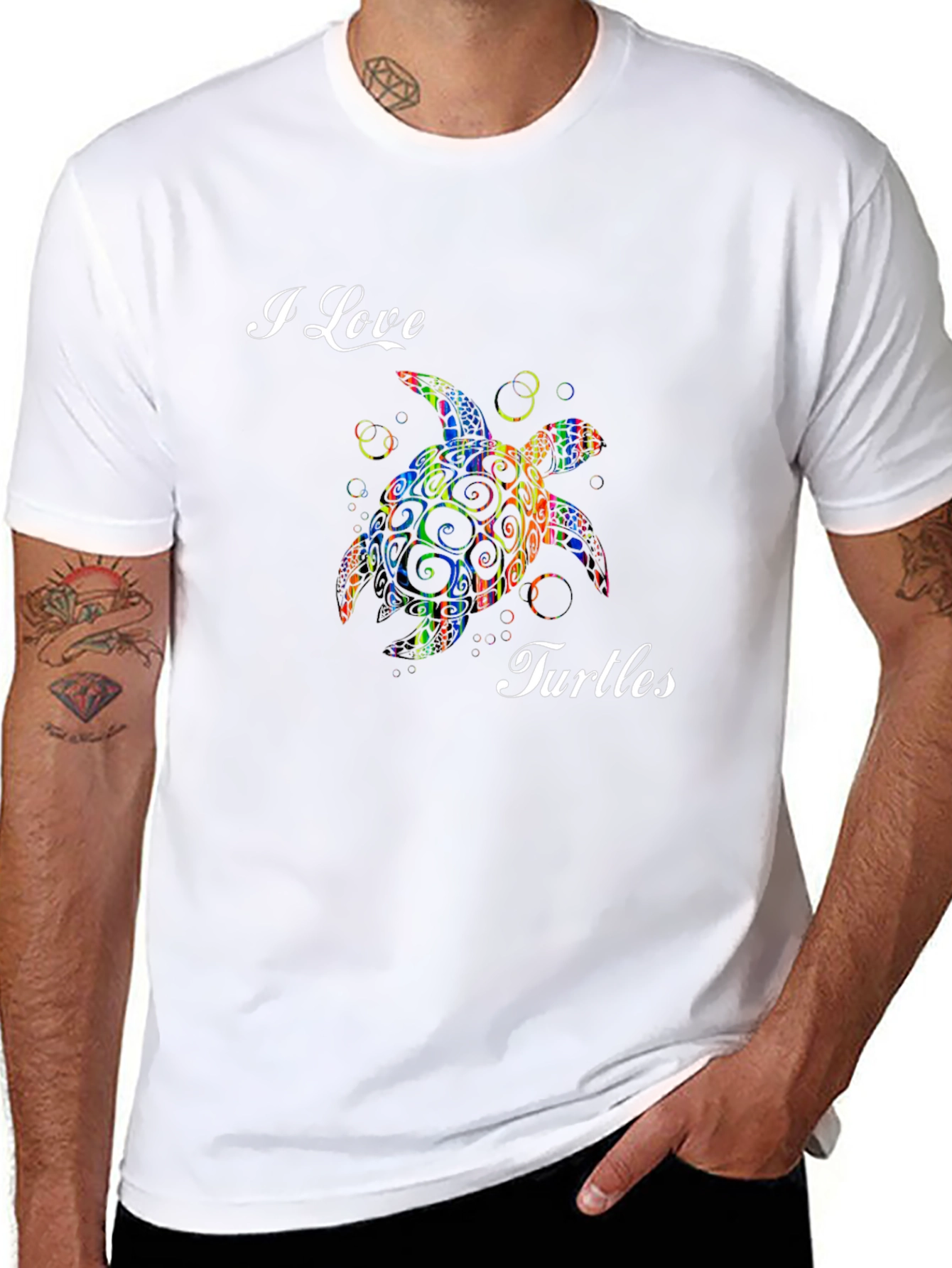 I Love Turtles Graphic Tee