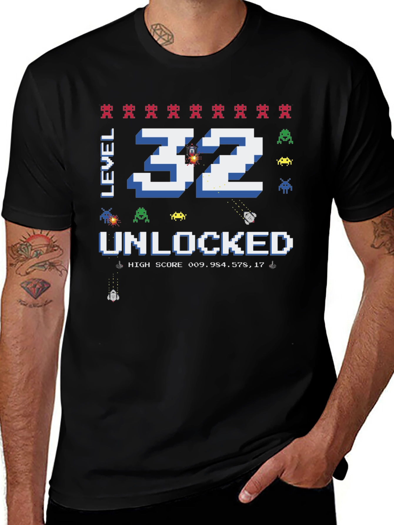 Level 32 Unlocked Birthday Gamer T-Shirt