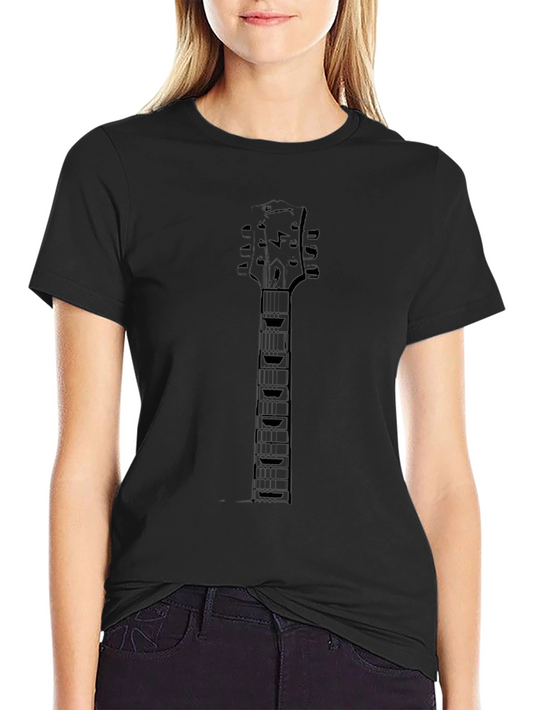 Guitar Neck Graphic Tee - Rocker Style Shirt