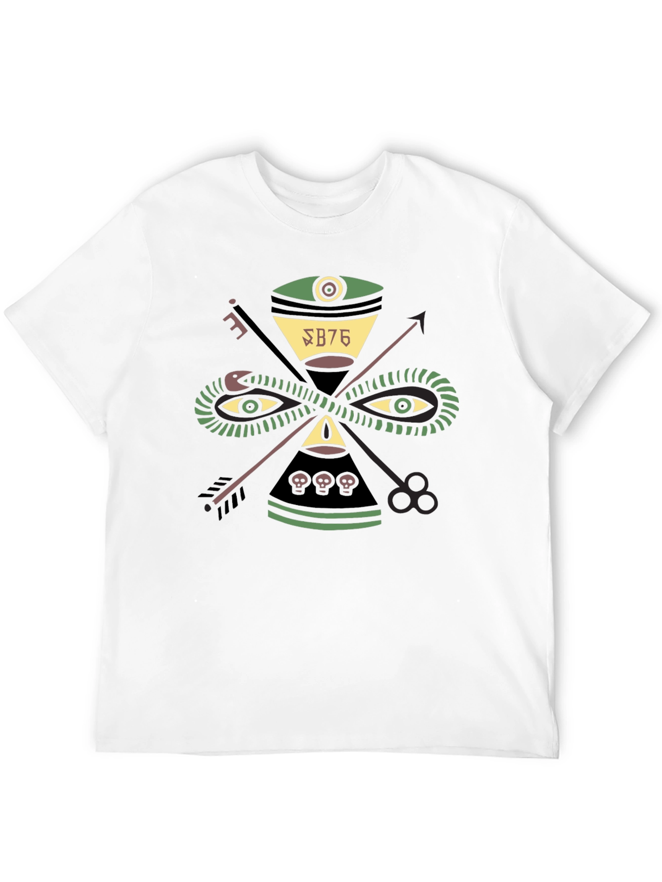 Mystic Symbol Graphic T-Shirt - Black