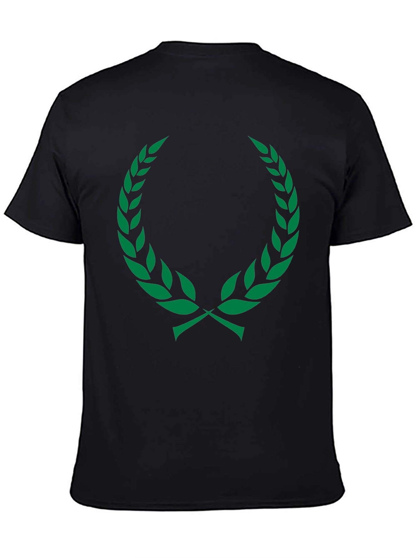 Leaf Wreath Graphic Black Tee
