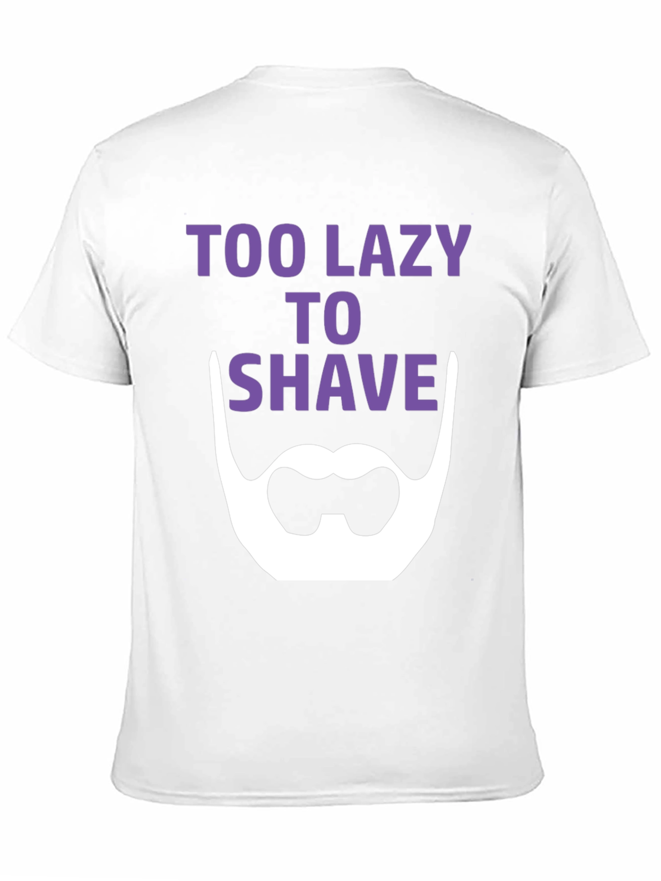 Too Lazy to Shave Graphic Tee - Black