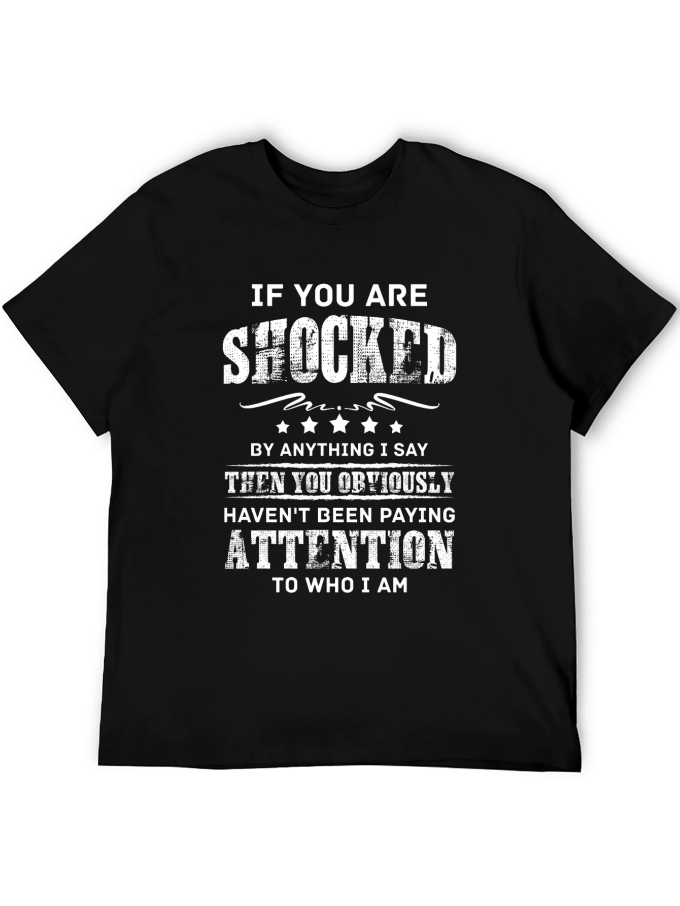 Shocked Statement Black Tee
