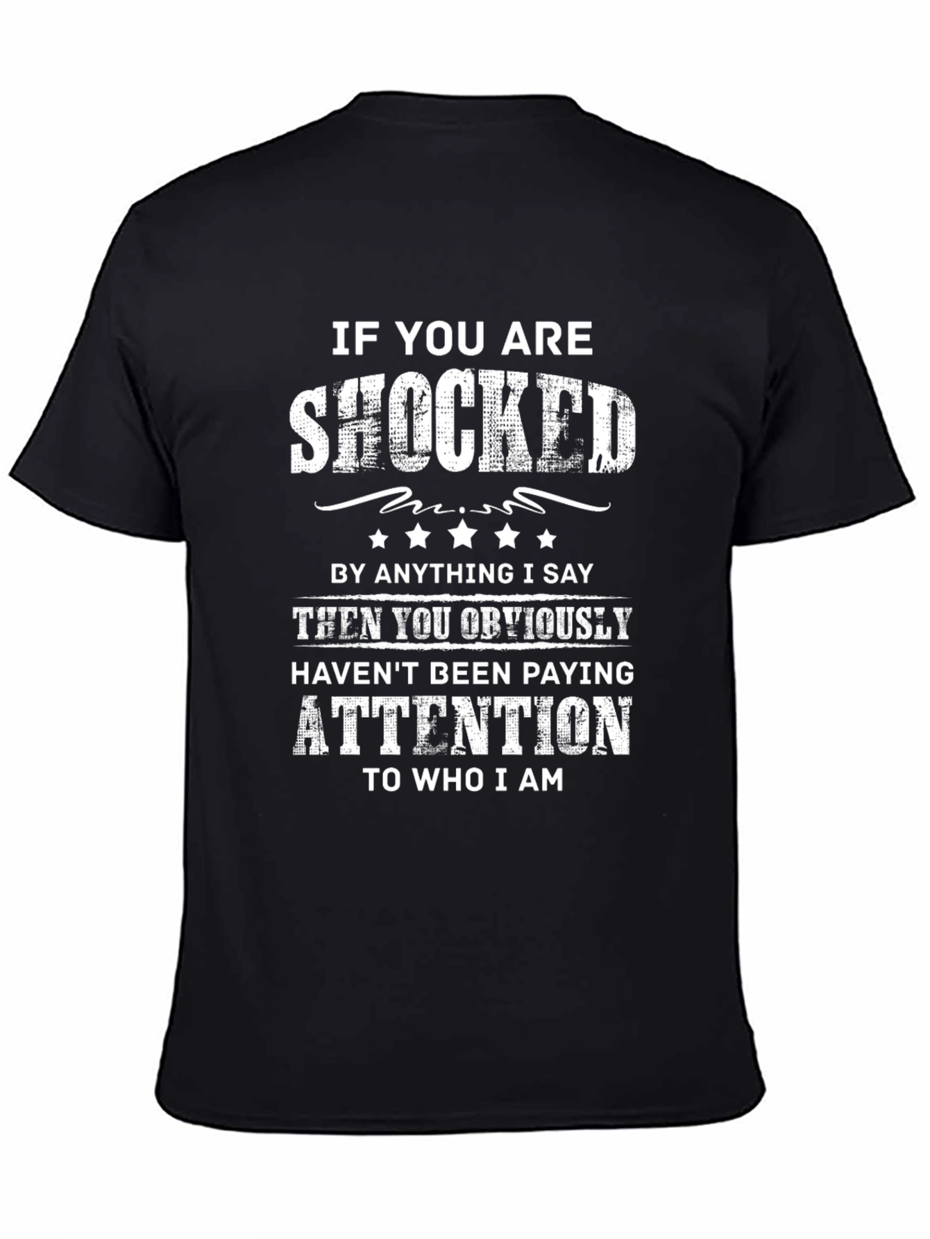Shocked Statement Black Tee