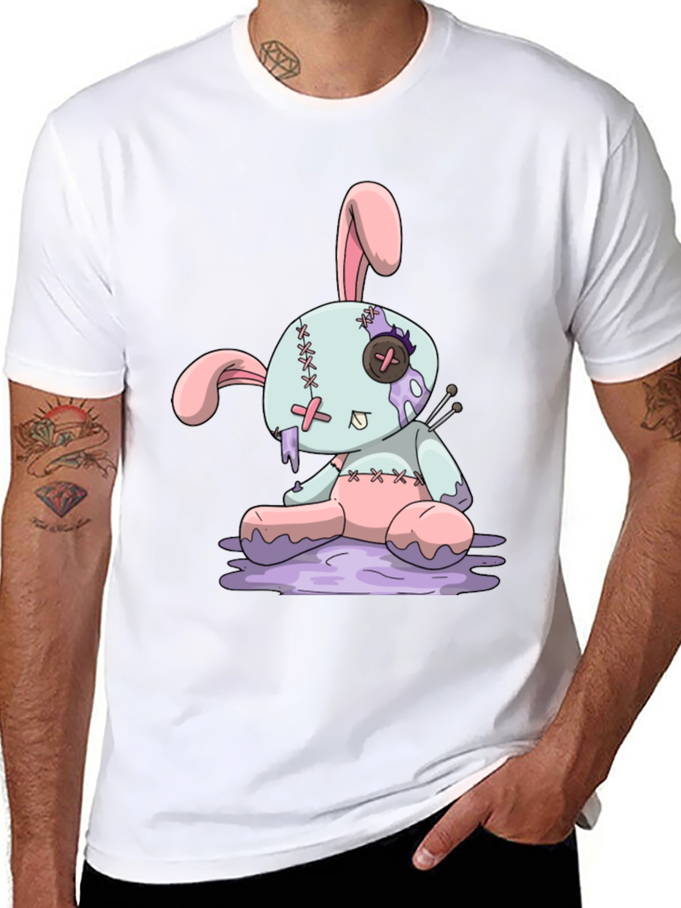 Zombie Bunny T-Shirt - Unique Graphic Tee