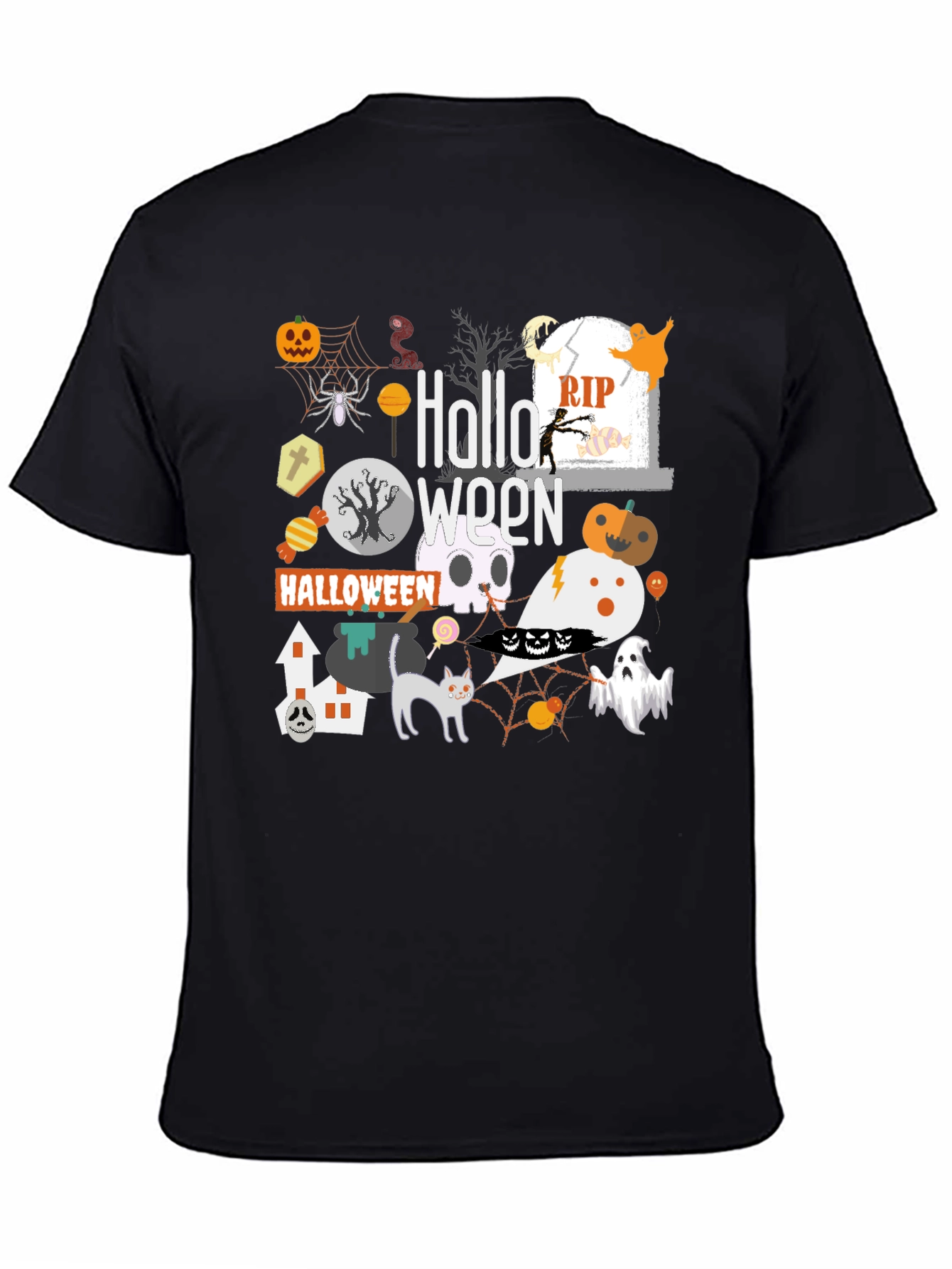Halloween Graphic Print T-Shirt