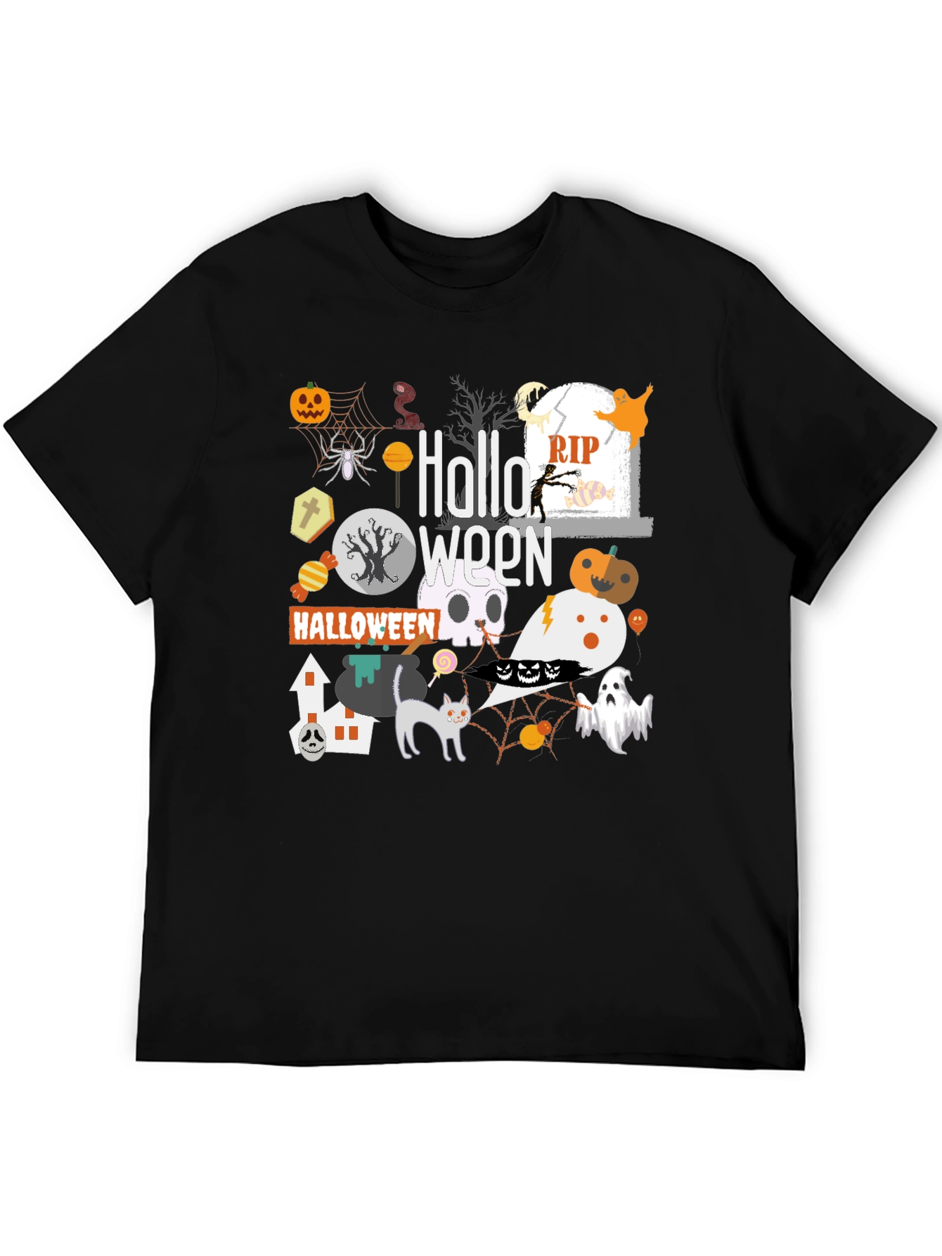 Halloween Graphic Print T-Shirt