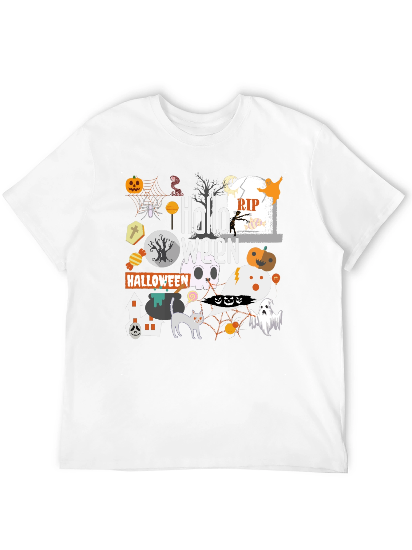 Halloween Graphic Print T-Shirt