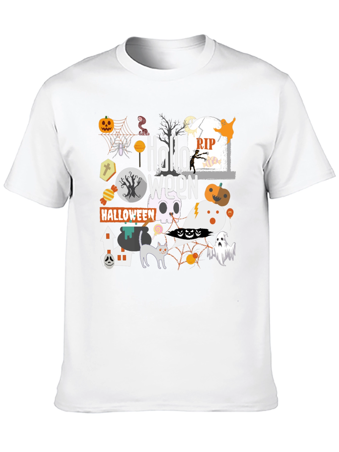 Halloween Graphic Print T-Shirt