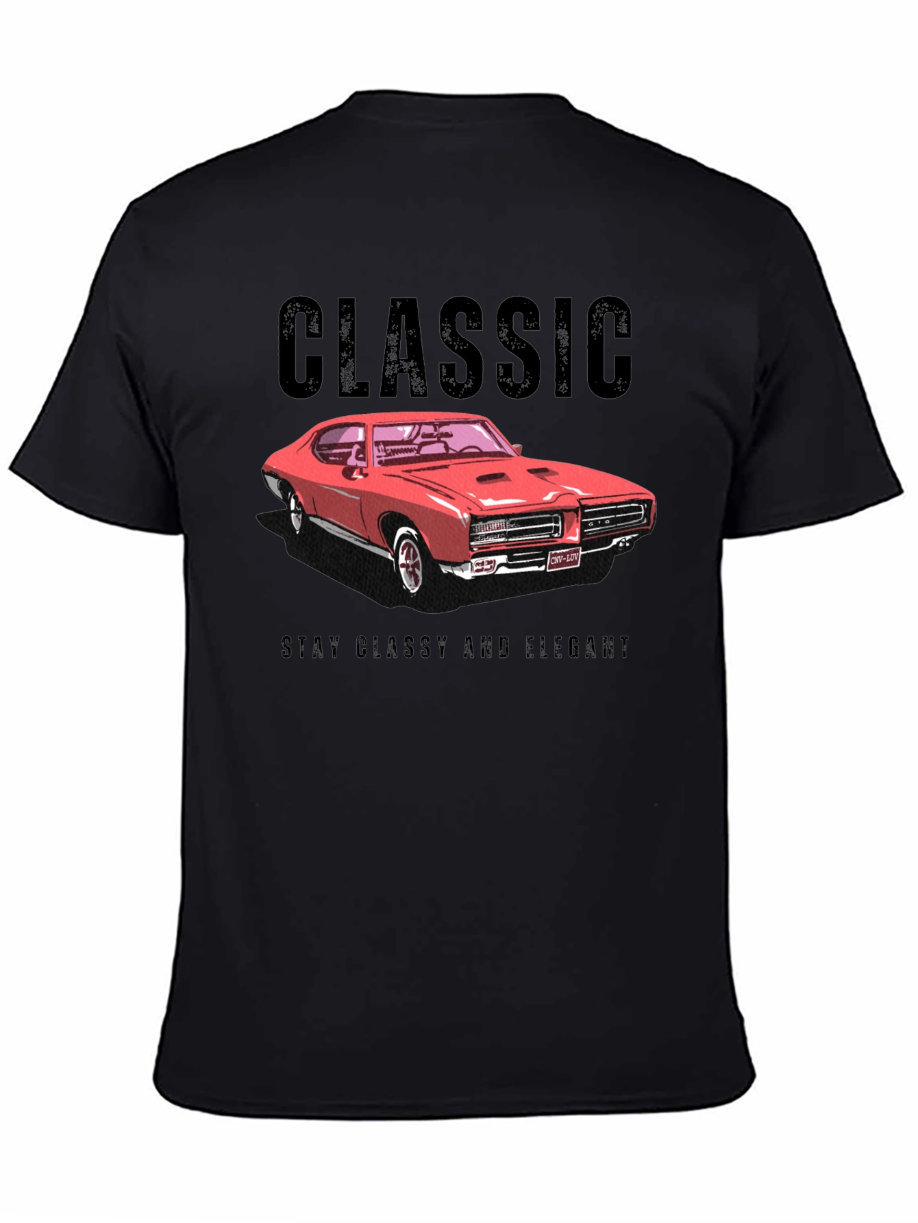 Classic Car Graphic T-Shirt - Stay Classy and Elegant
