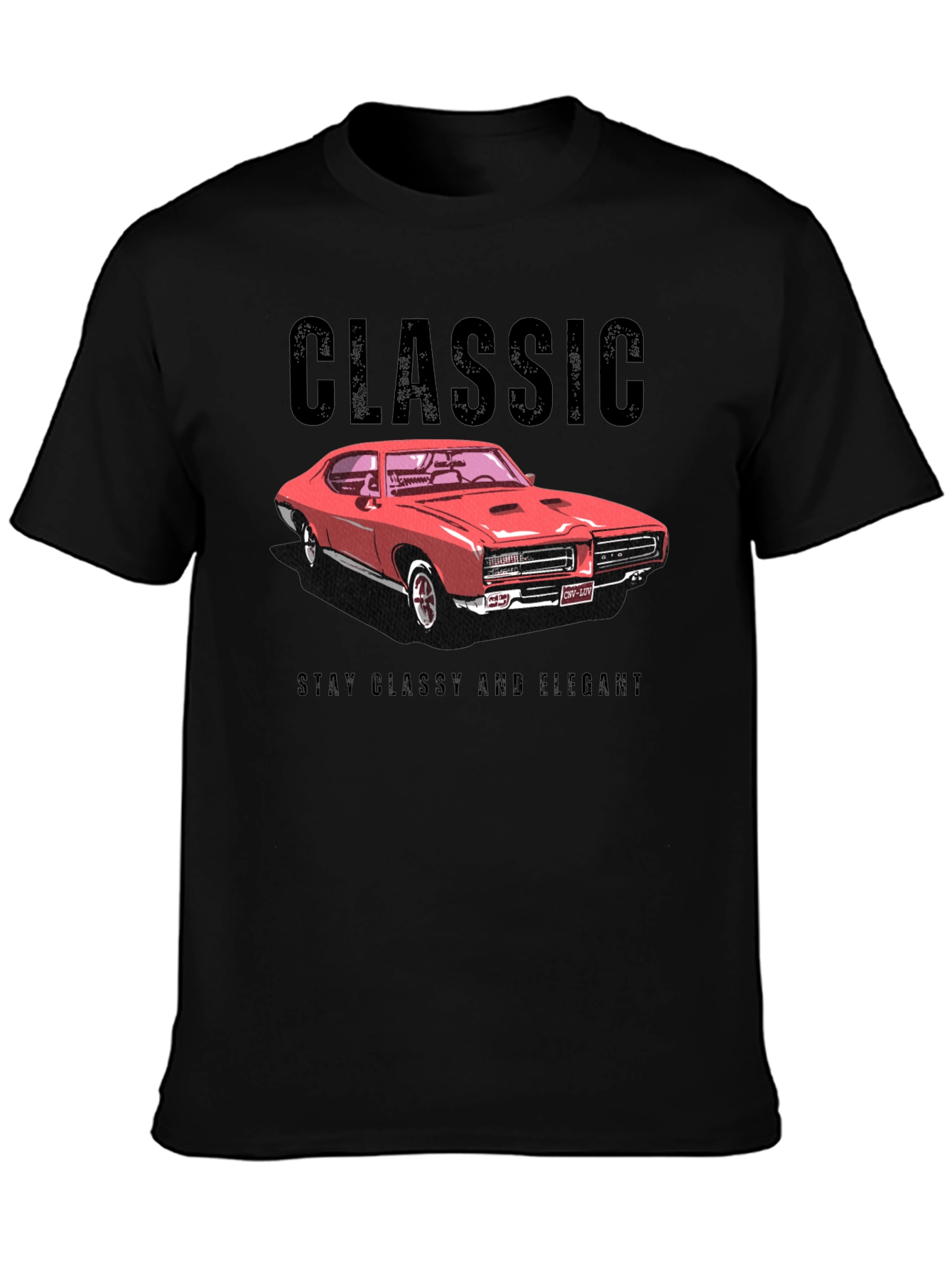 Classic Car Graphic T-Shirt - Stay Classy and Elegant