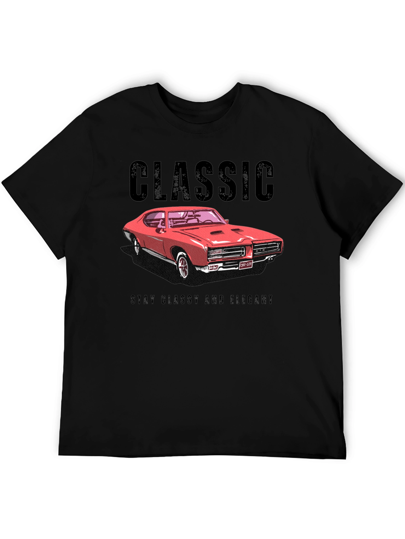 Classic Car Graphic T-Shirt - Stay Classy and Elegant