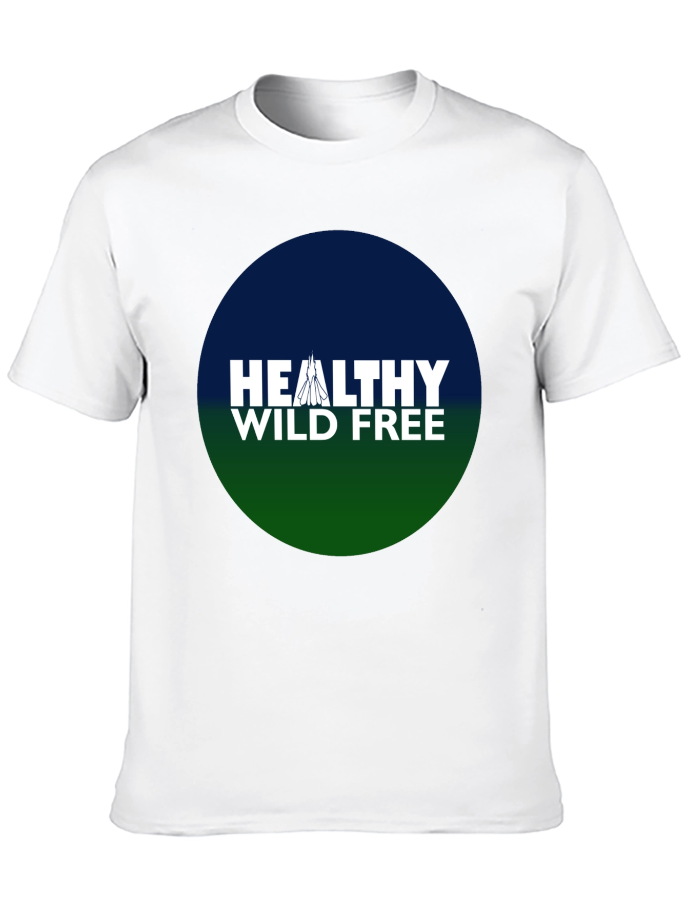 Healthy Wild Free Black Tee
