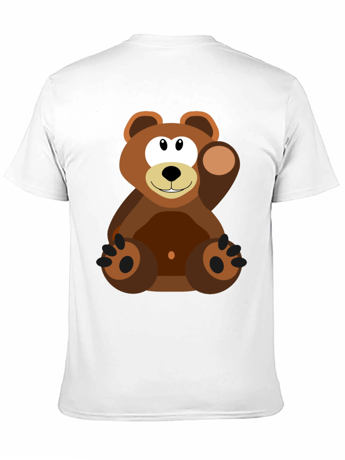Cartoon Bear Graphic Tee - Soft Cotton Blend