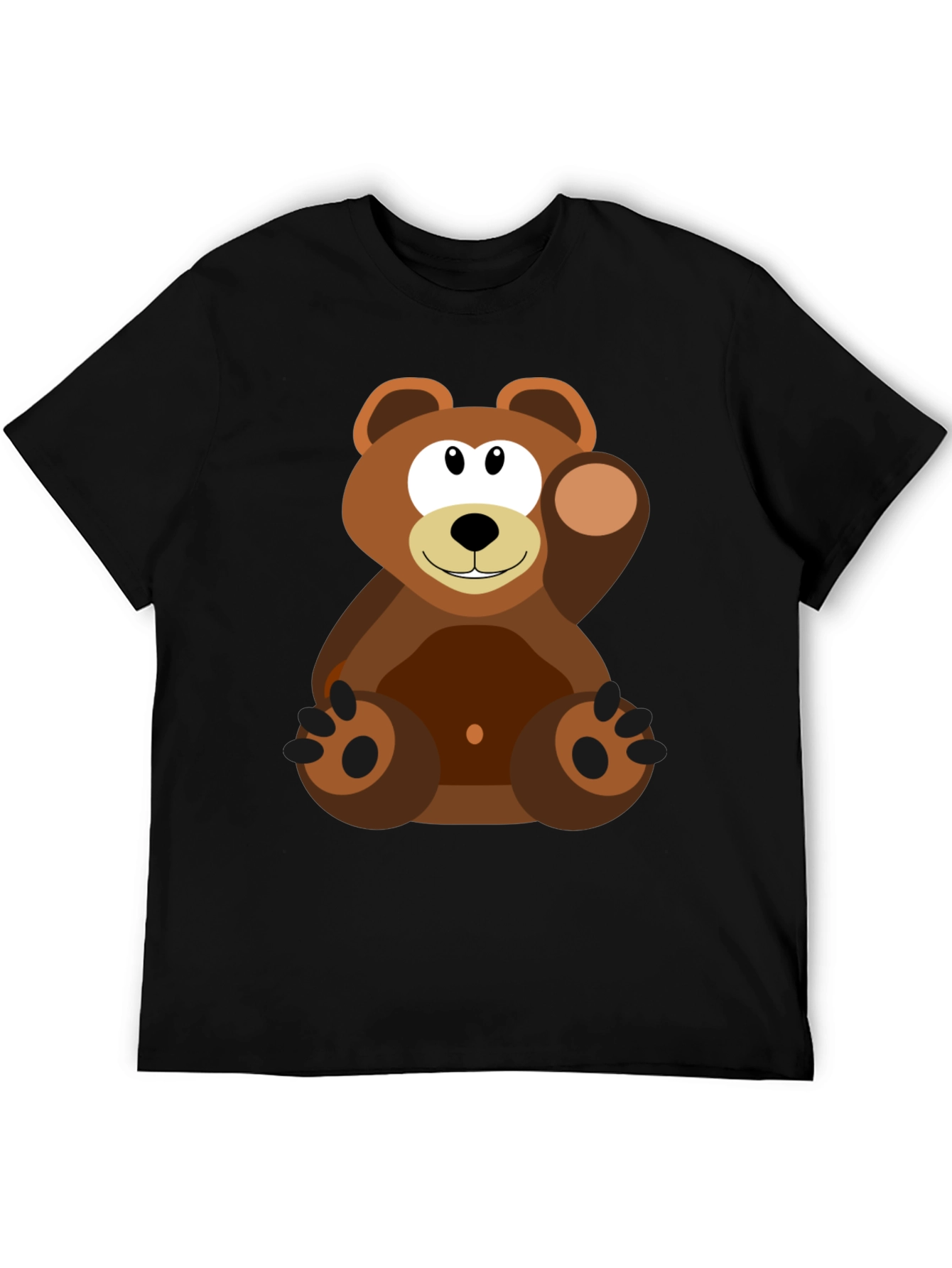 Cartoon Bear Graphic Tee - Soft Cotton Blend