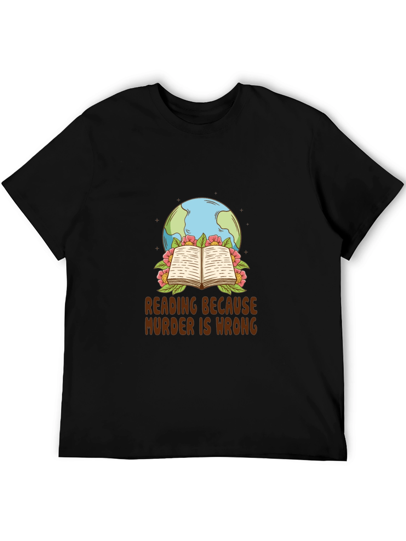 Reading Because Murder is Wrong Graphic Tee