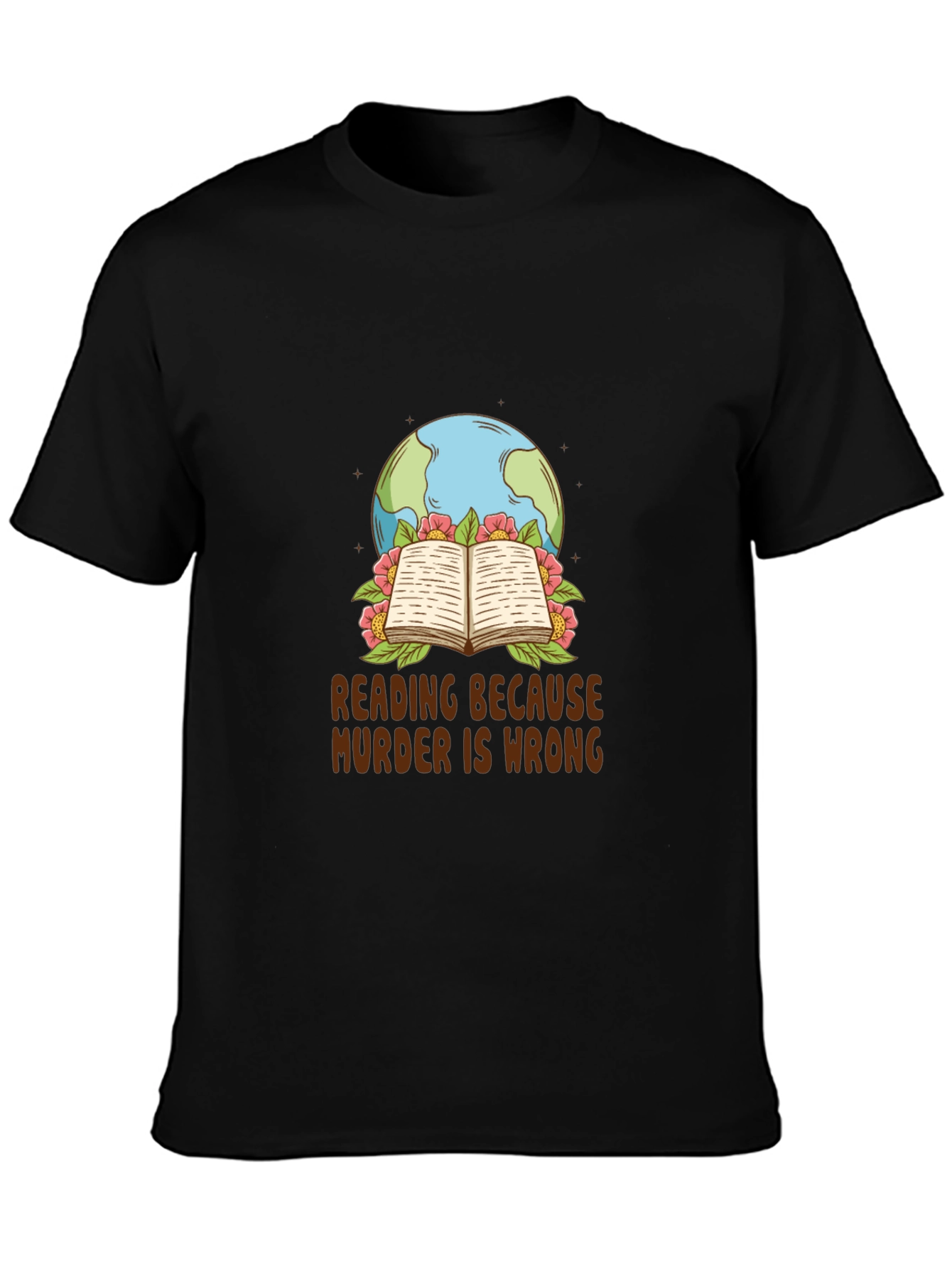 Reading Because Murder is Wrong Graphic Tee