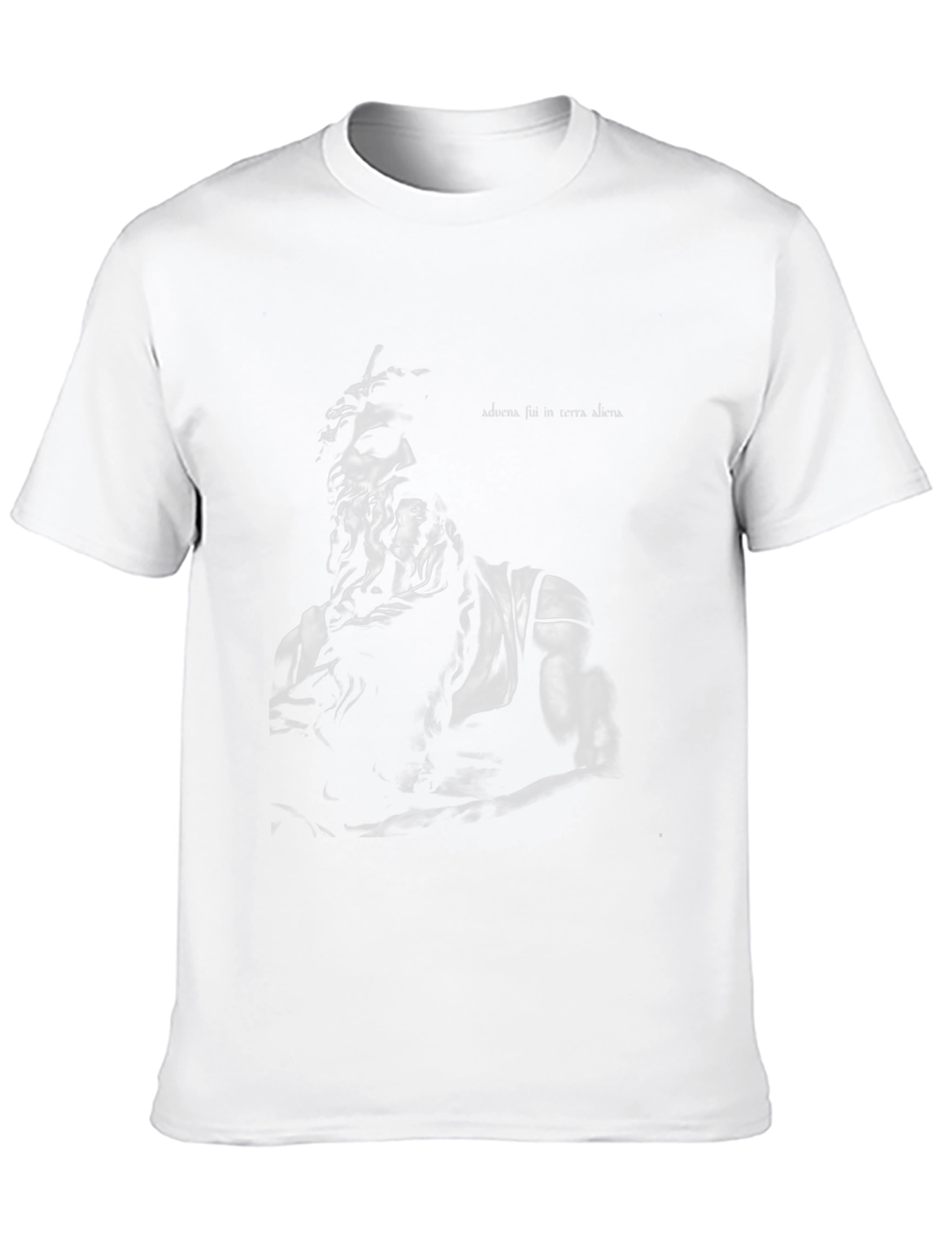 Statue Graphic Black T-Shirt - Modern Urban Style
