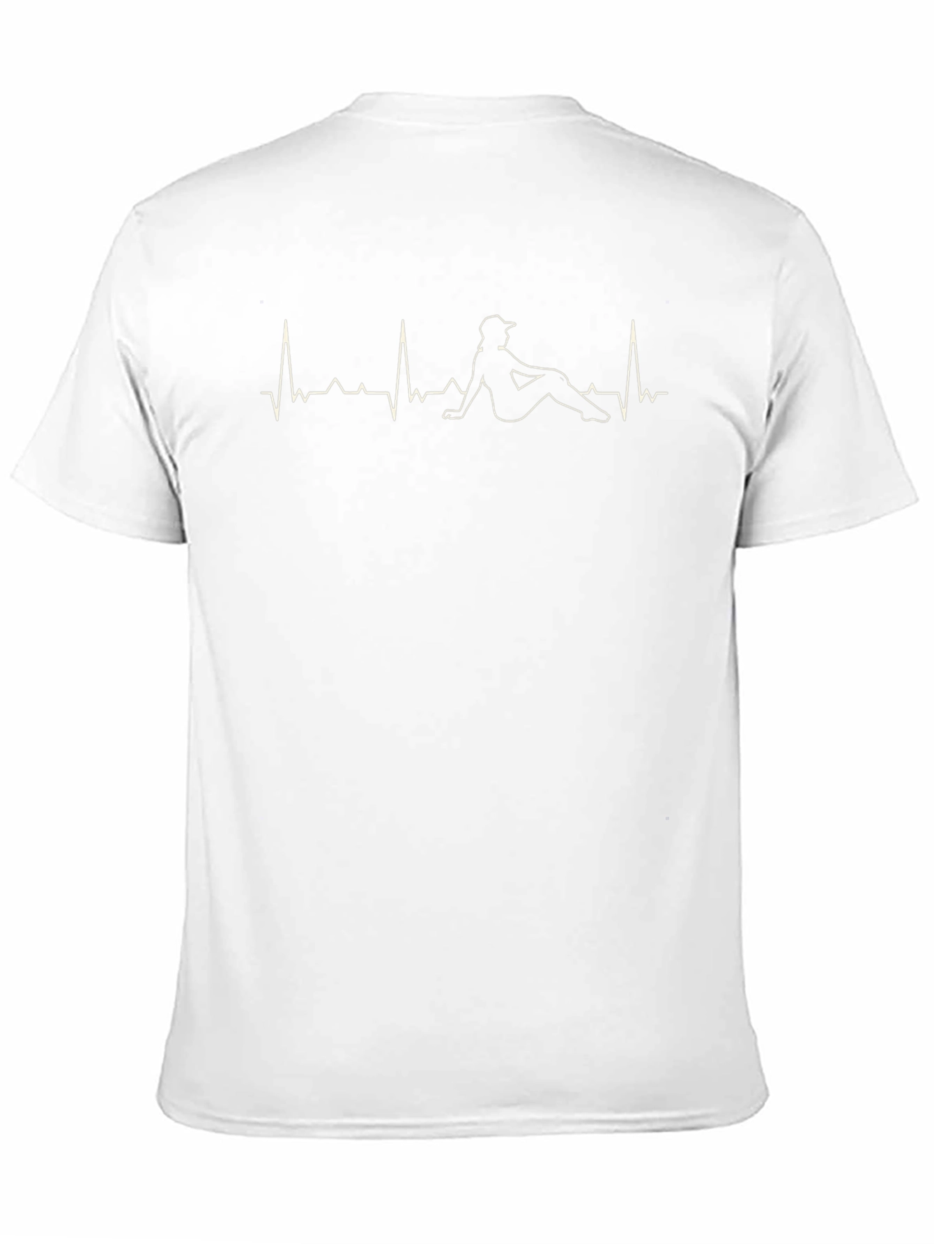 Trucker Heartbeat Graphic Tee - Black