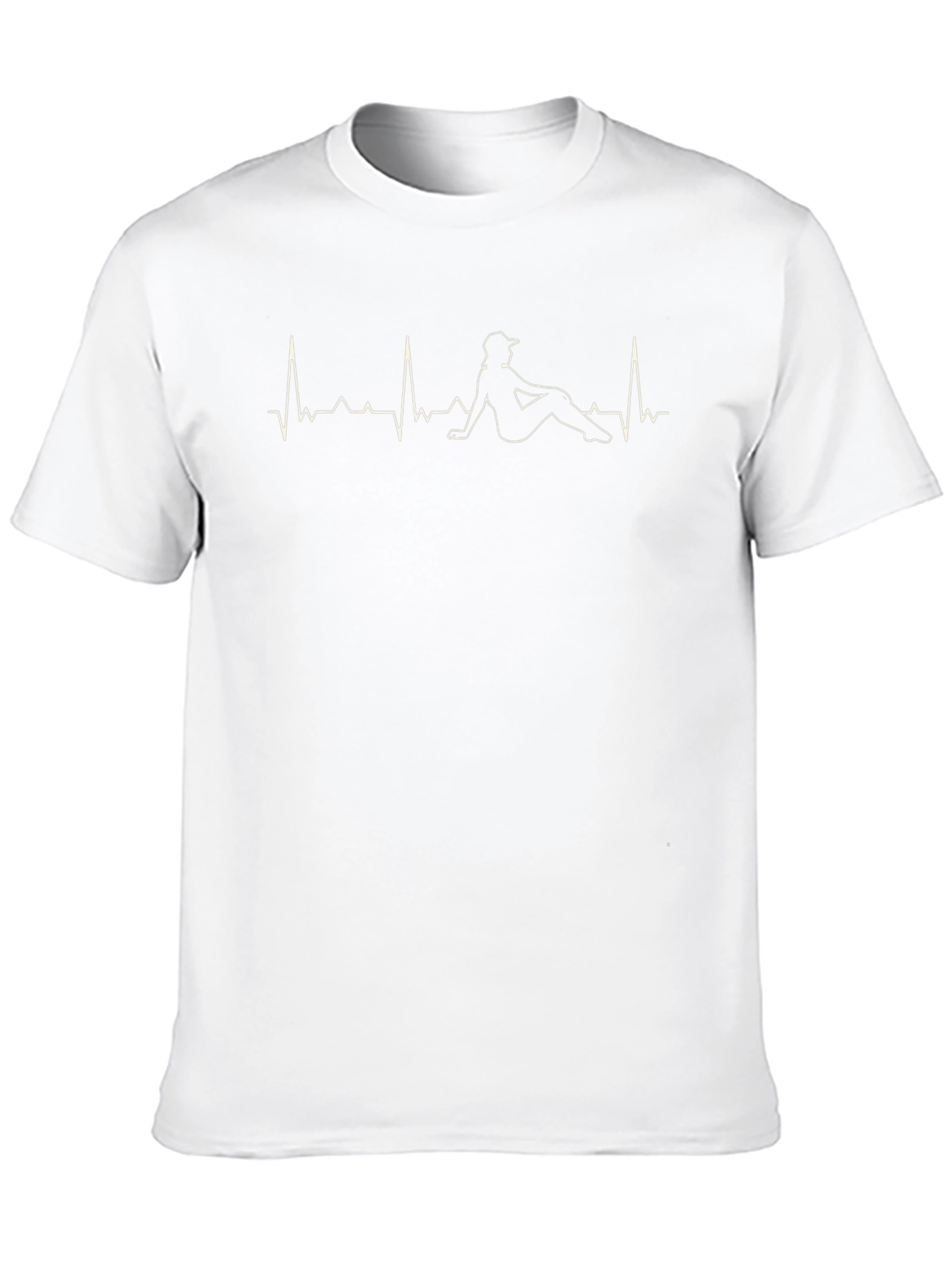 Trucker Heartbeat Graphic Tee - Black