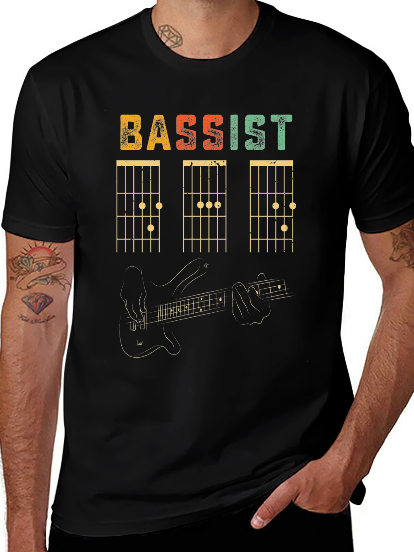 Bassist Chord T-Shirt - Musician Style