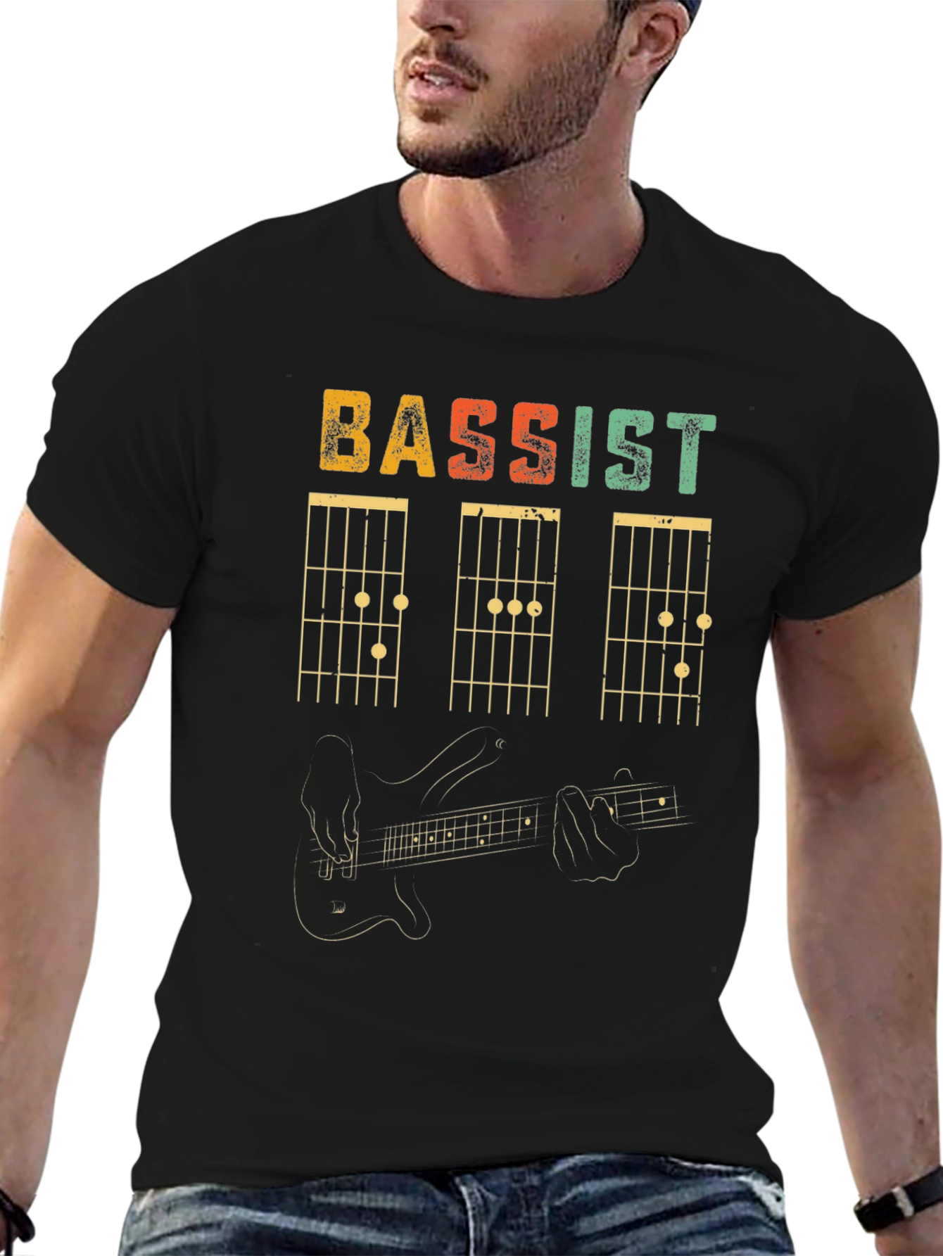 Bassist Chord T-Shirt - Musician Style