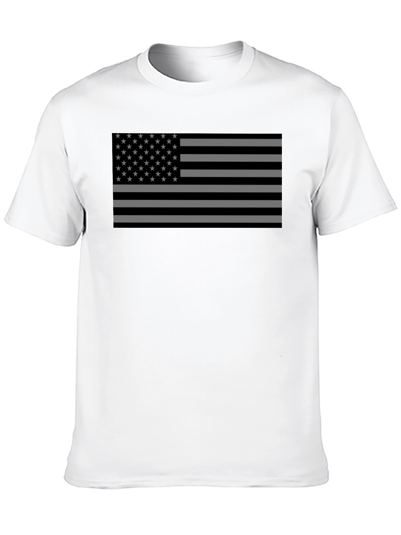 Black USA Flag Graphic T-Shirt - Patriotic Tee