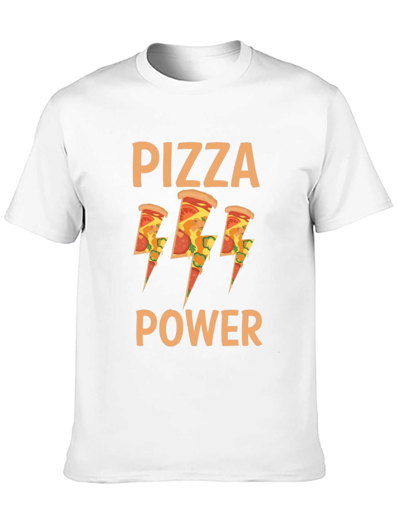 Pizza Power Graphic T-Shirt - Mens Black Tee