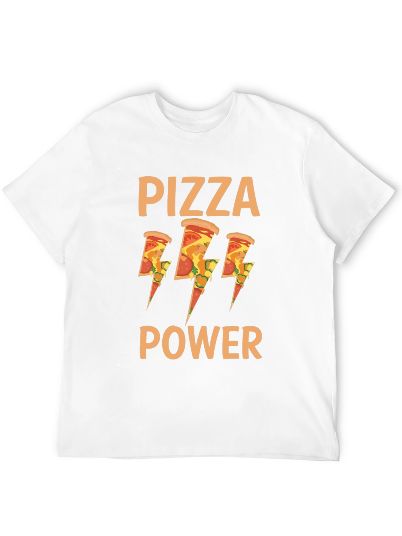 Pizza Power Graphic T-Shirt - Mens Black Tee