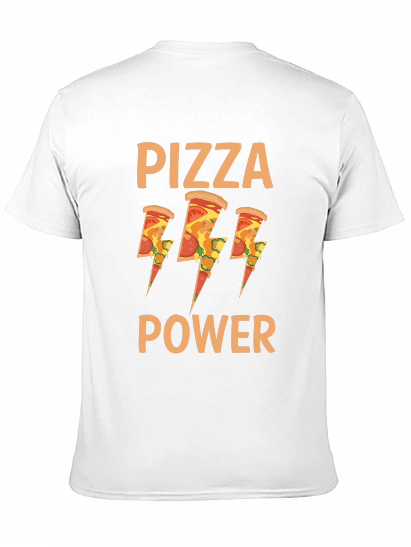 Pizza Power Graphic T-Shirt - Mens Black Tee