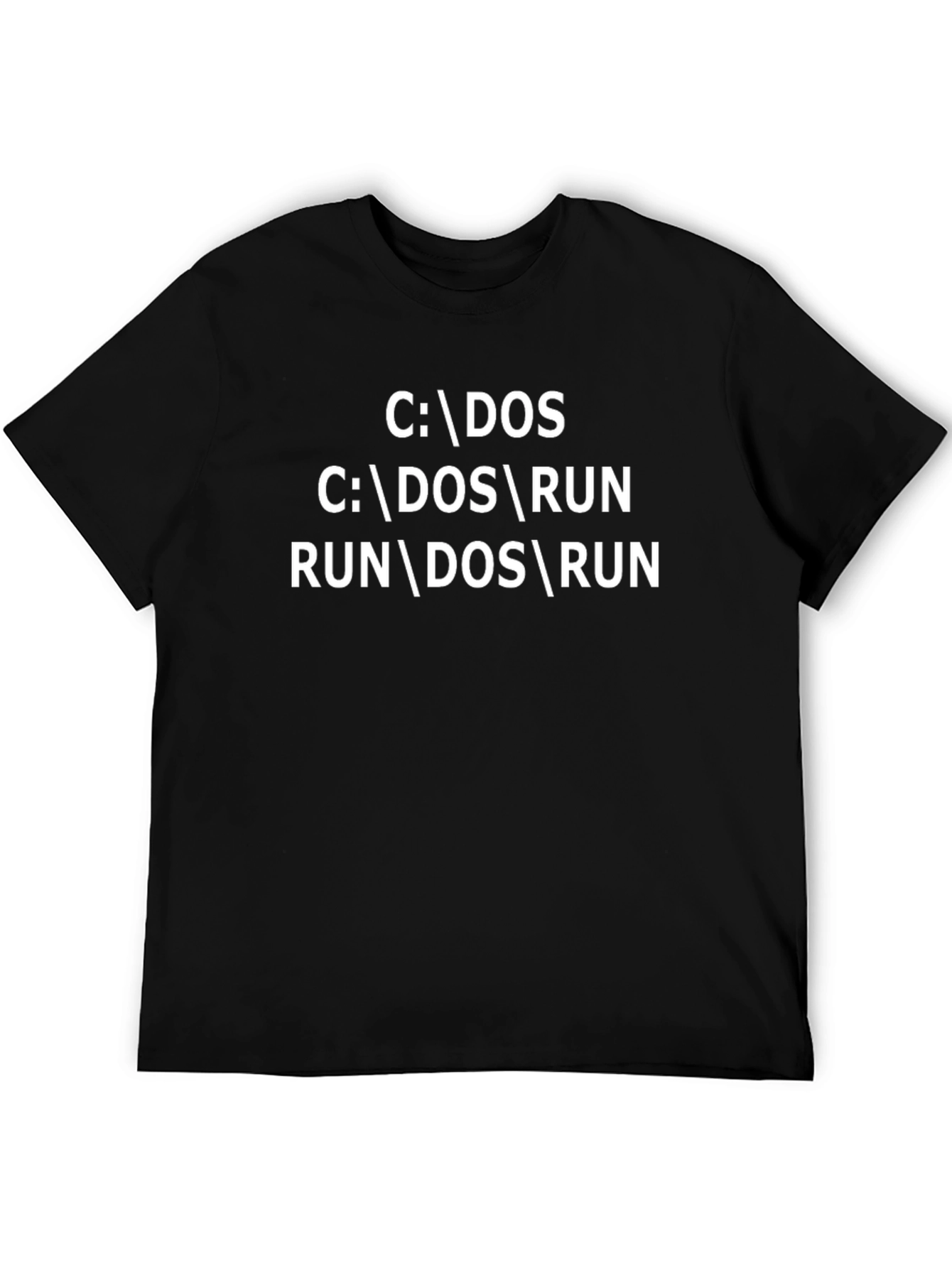 DOS Command T-Shirt - Retro Computer Programmer Tee