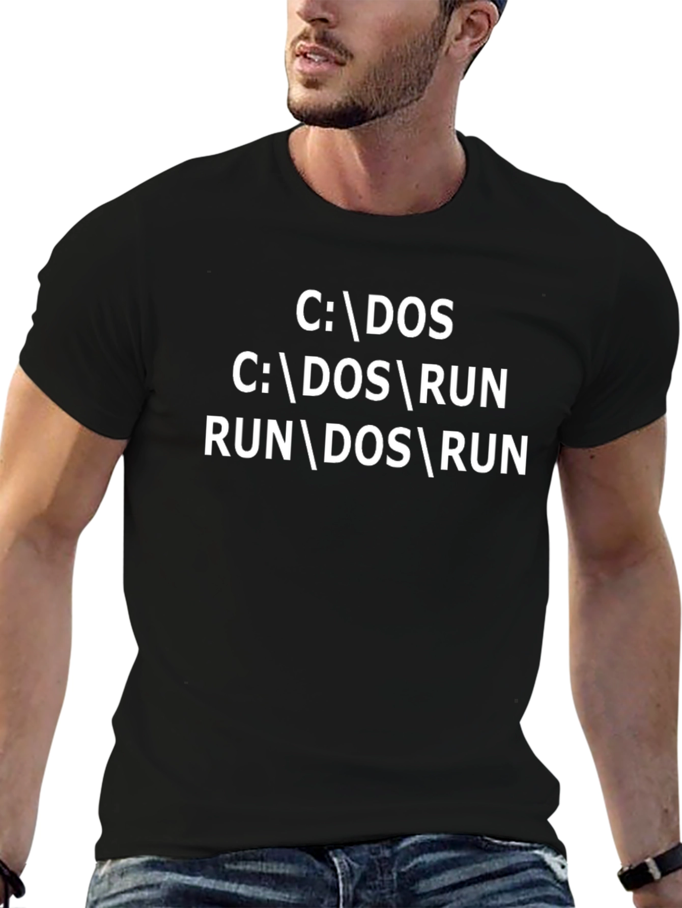 DOS Command T-Shirt - Retro Computer Programmer Tee