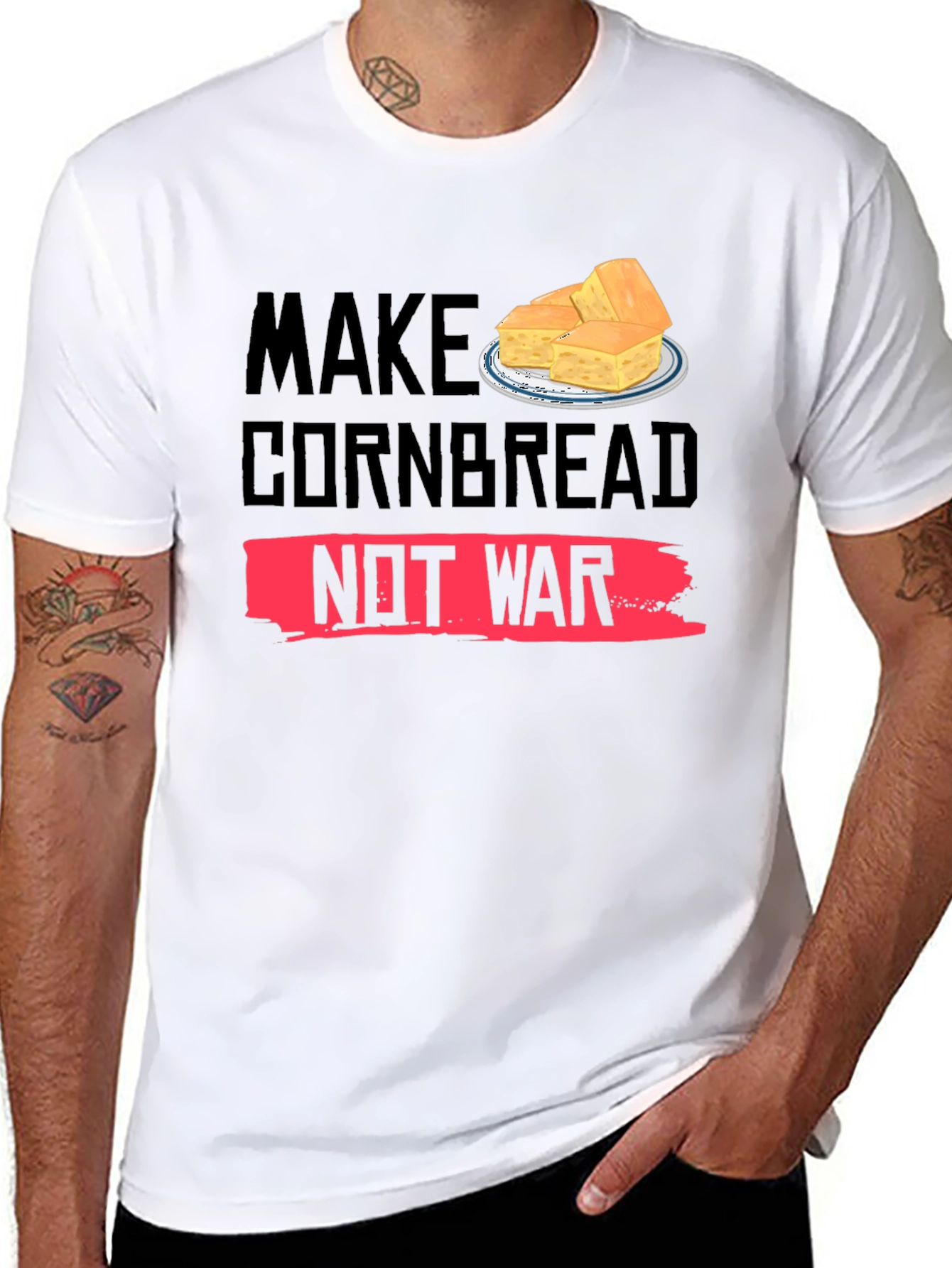 Make Cornbread Not War Graphic Tee