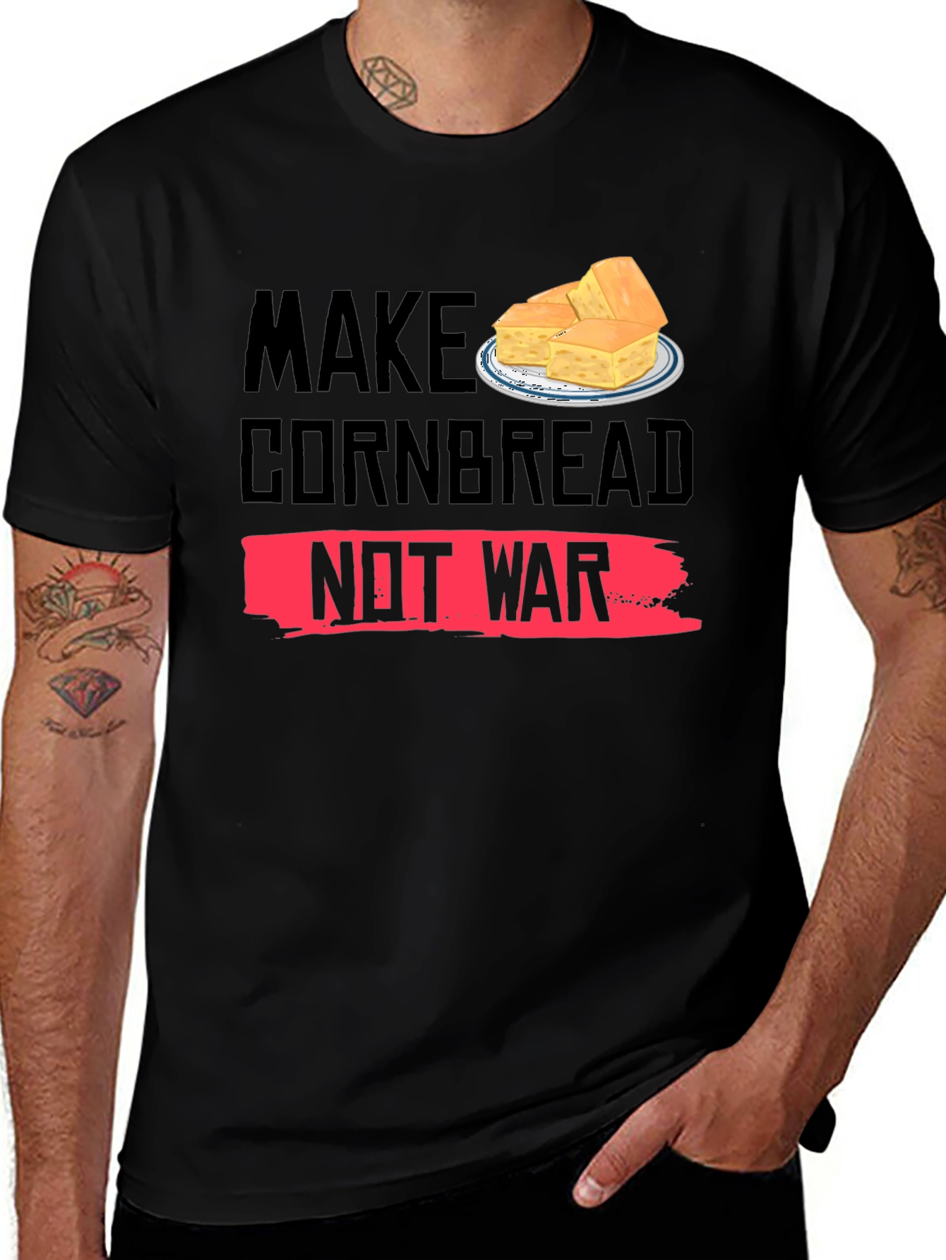 Make Cornbread Not War Graphic Tee