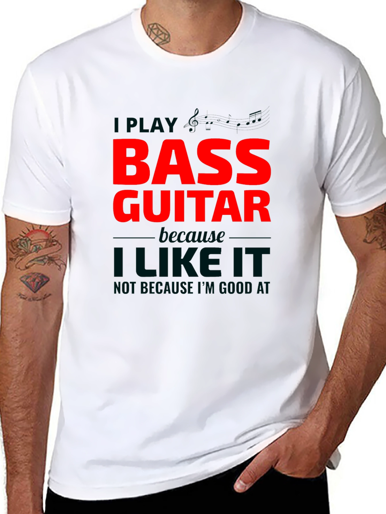 Bass Guitar Player T-Shirt - Music Lover Tee
