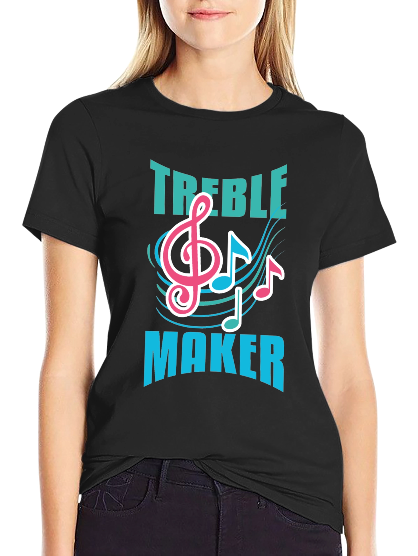 Treble Maker Black T-Shirt - Music Lover Tee