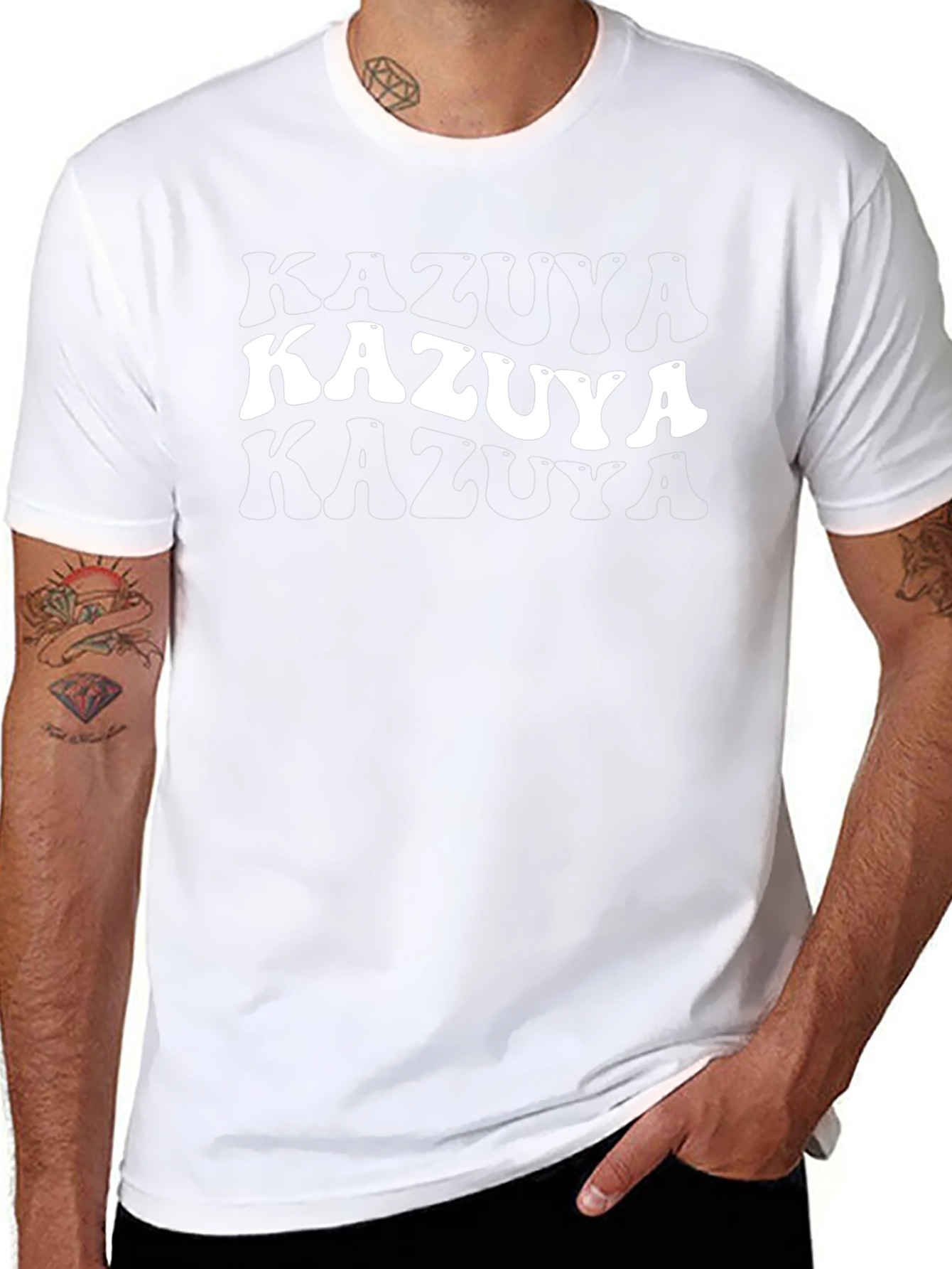 Kazuya Graphic Tee - Retro Style