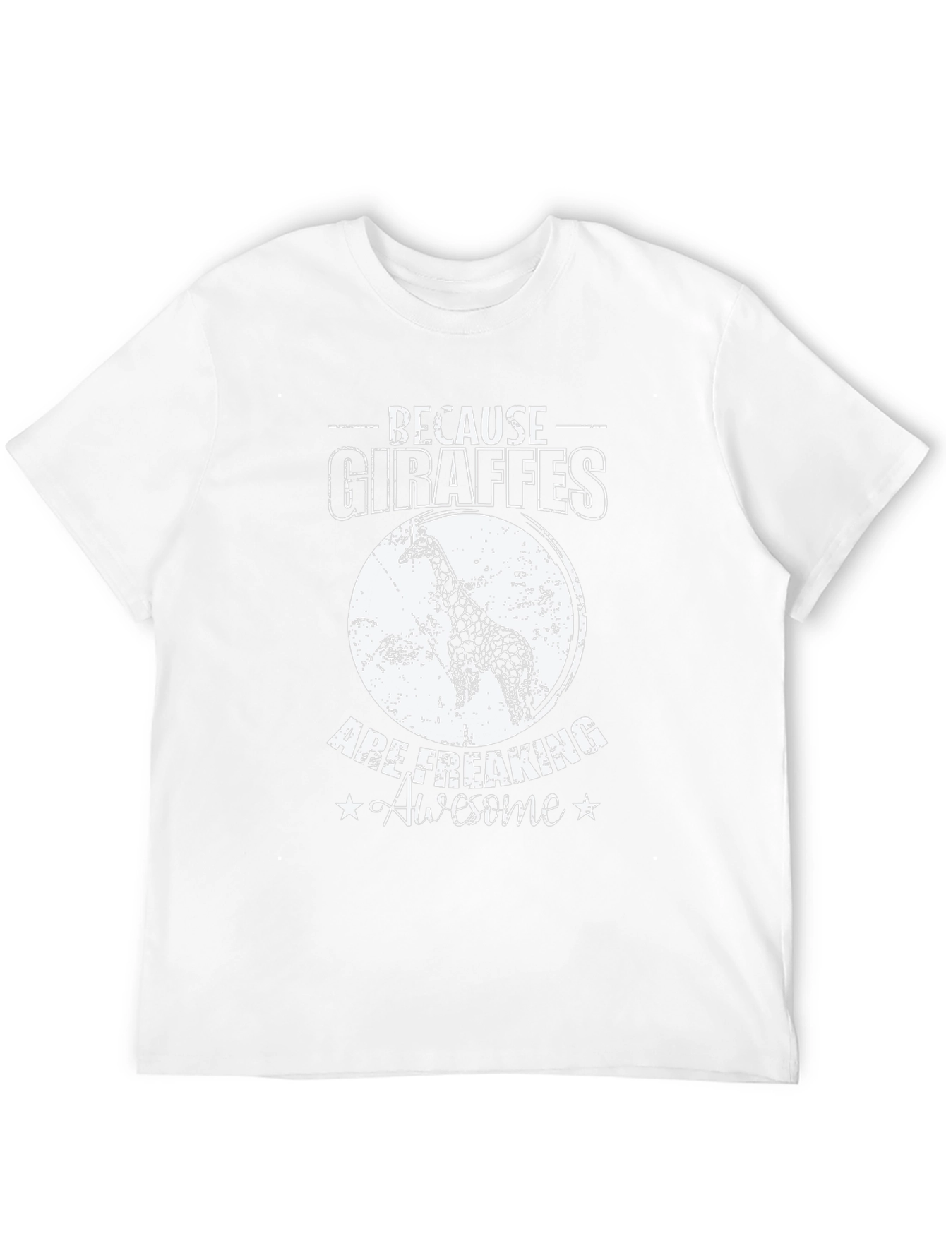 Giraffe Lover Black Graphic Tee