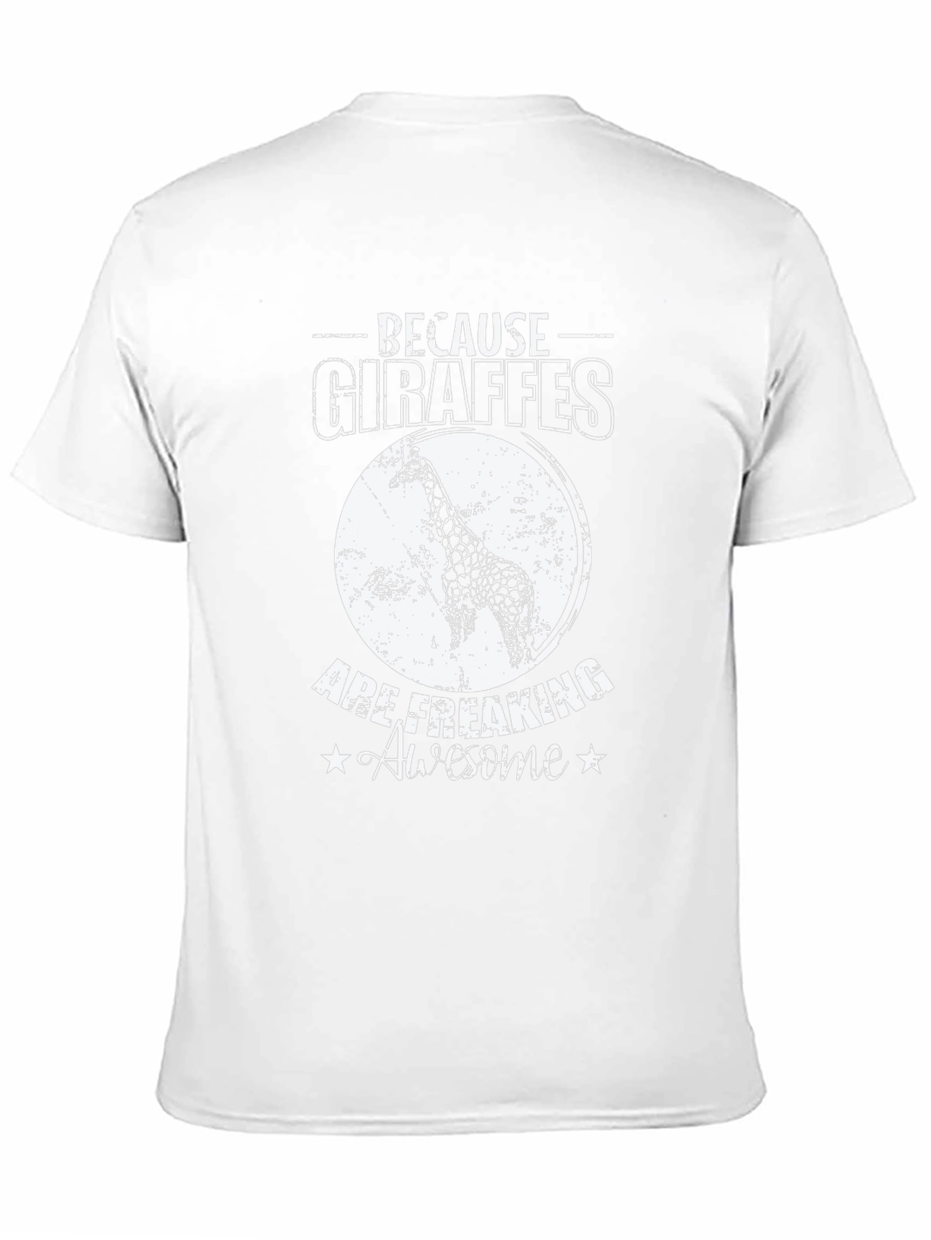 Giraffe Lover Black Graphic Tee
