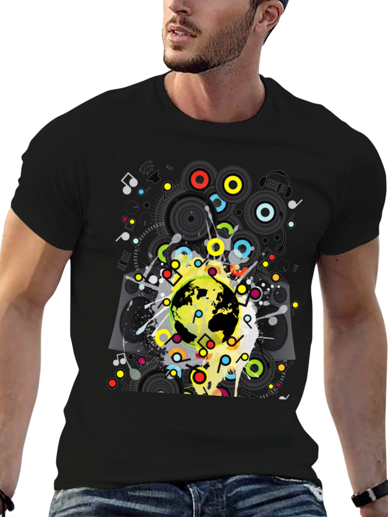 Global Music Black T-Shirt