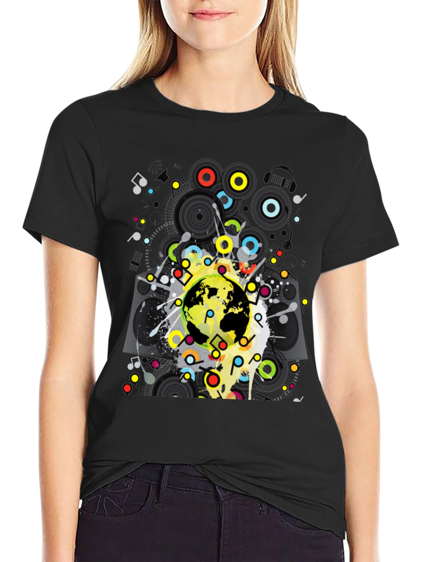 Global Music Black T-Shirt